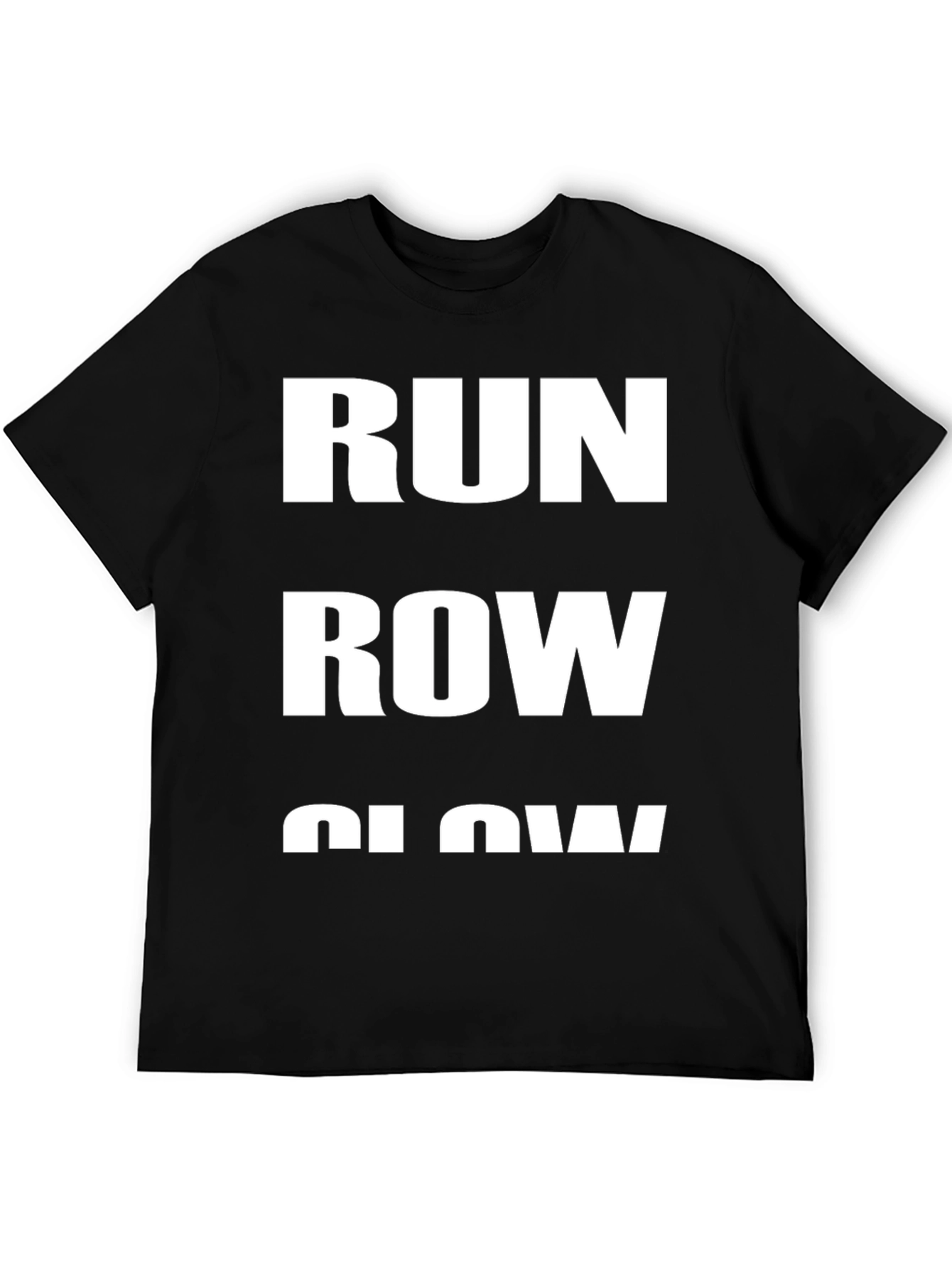 Run Row Glow Black Graphic Tee