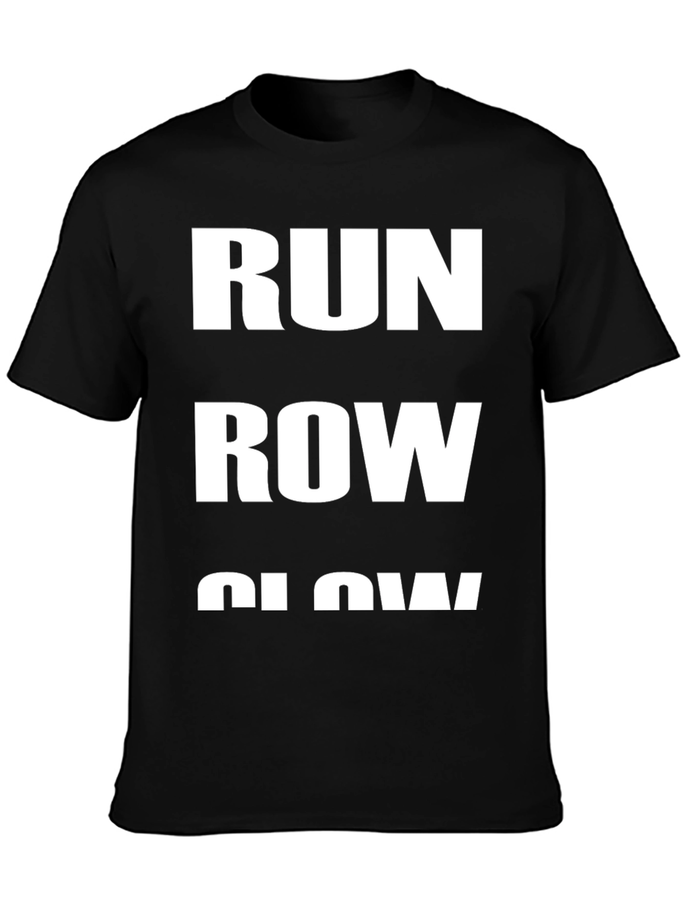 Run Row Glow Black Graphic Tee