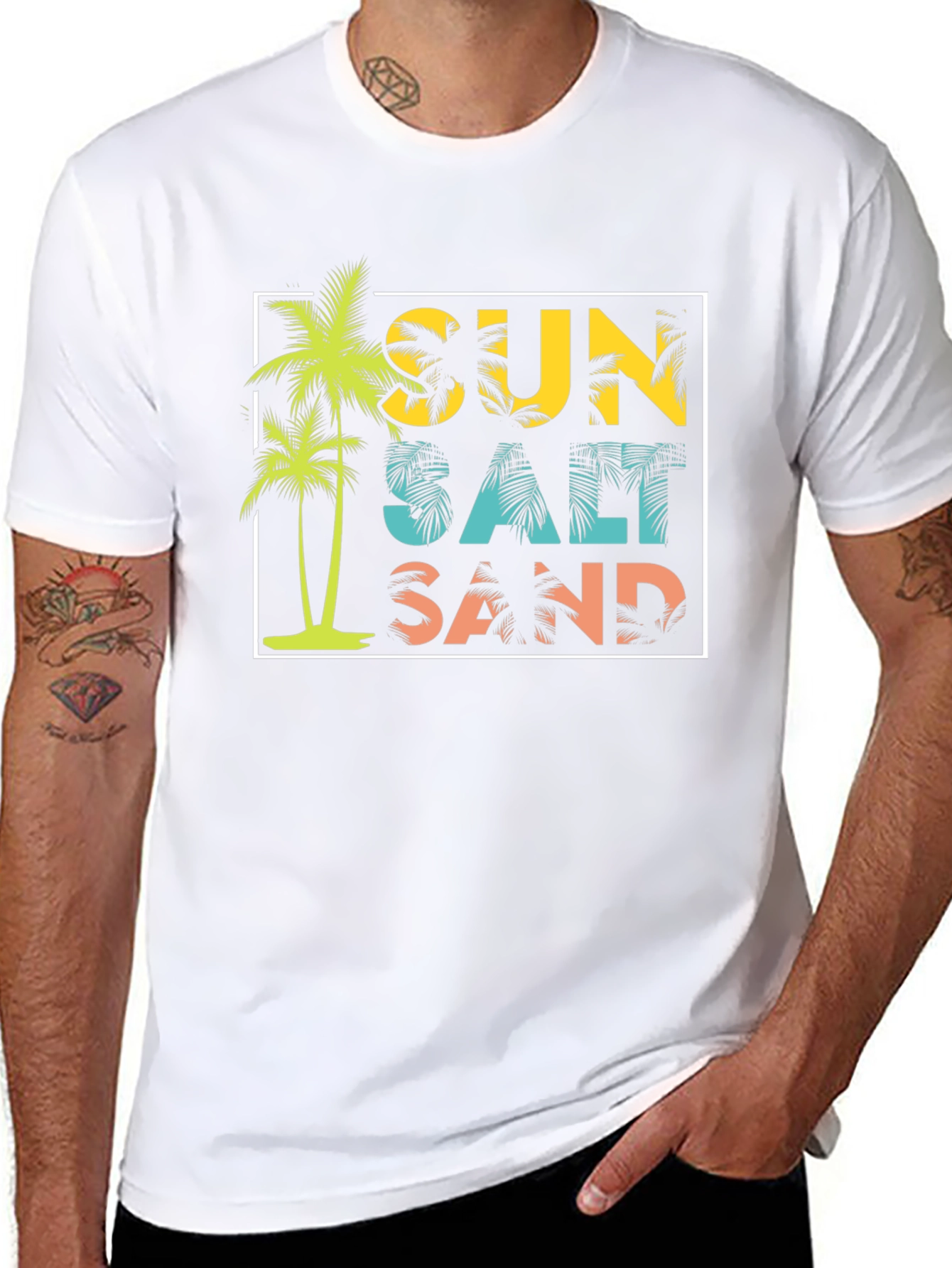 Sun Salt Sand Graphic Tee - Summer Vibes