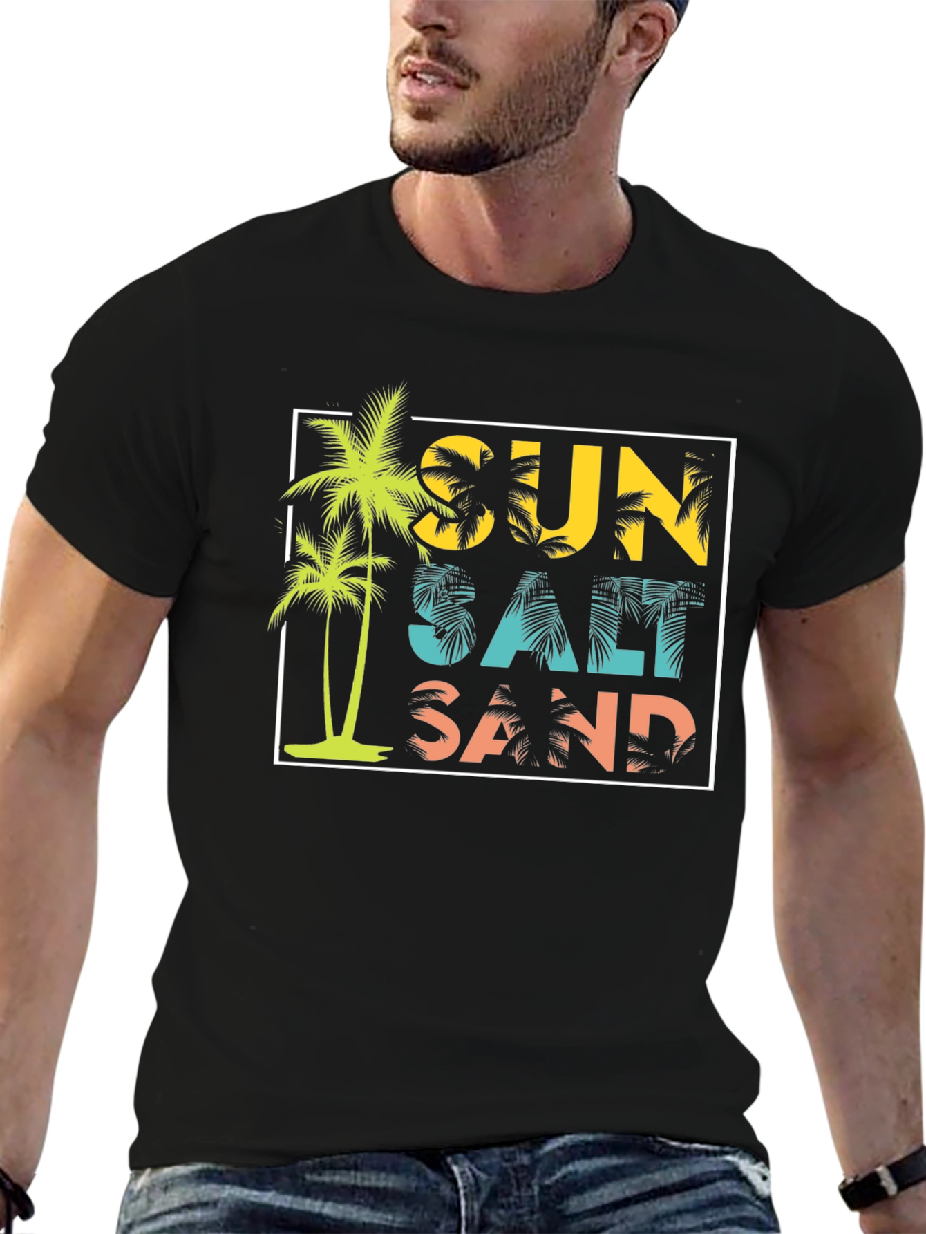 Sun Salt Sand Graphic Tee - Summer Vibes