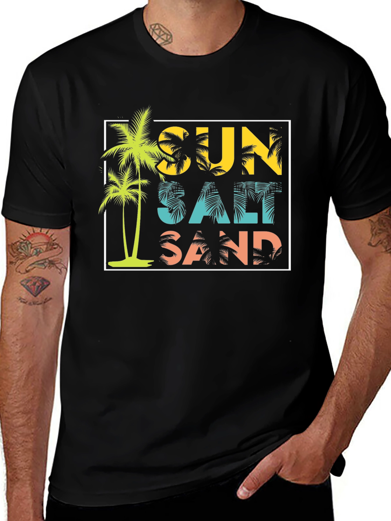 Sun Salt Sand Graphic Tee - Summer Vibes