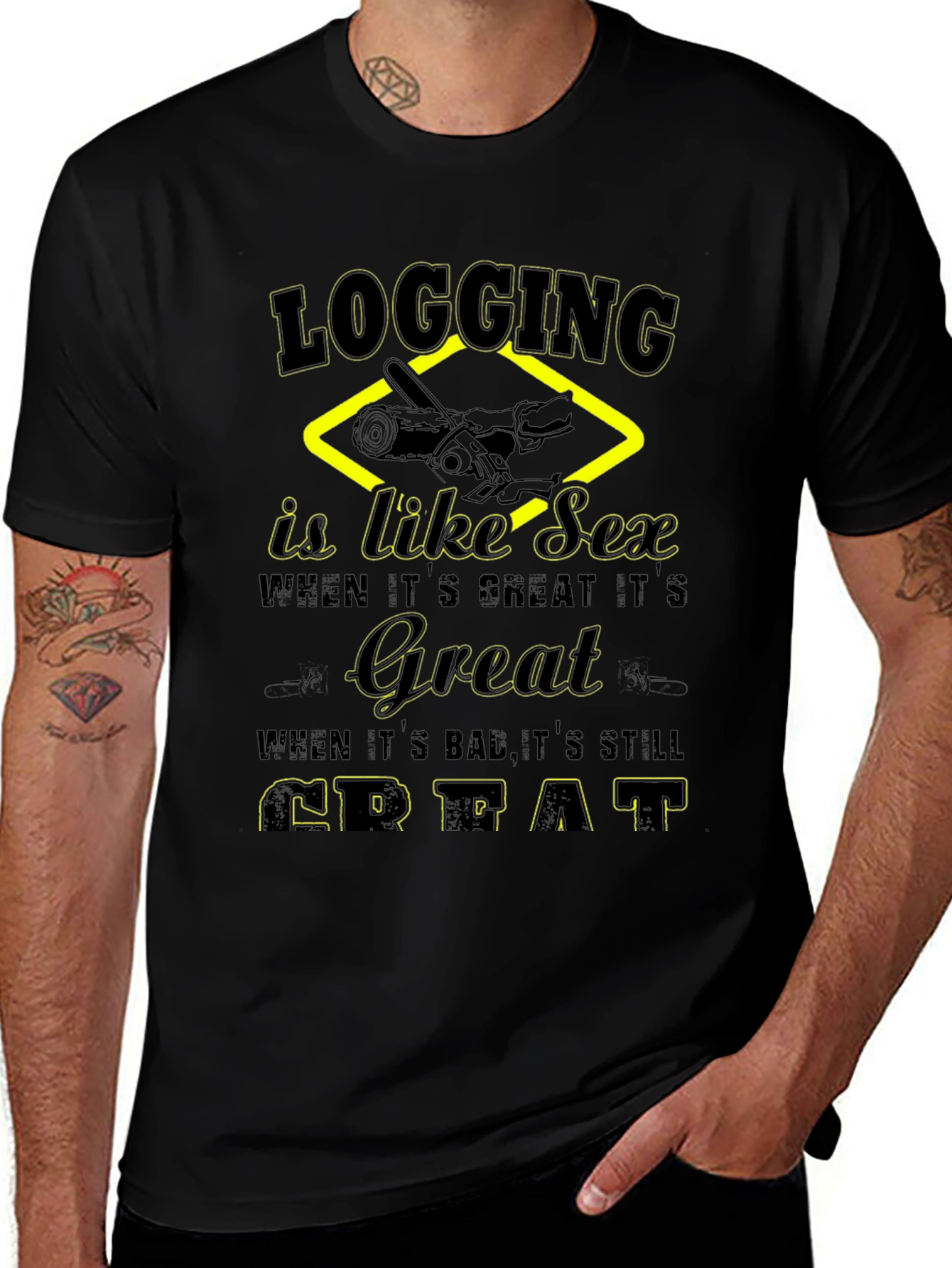 Logging Like Sex T-Shirt Funny Lumberjack Tee