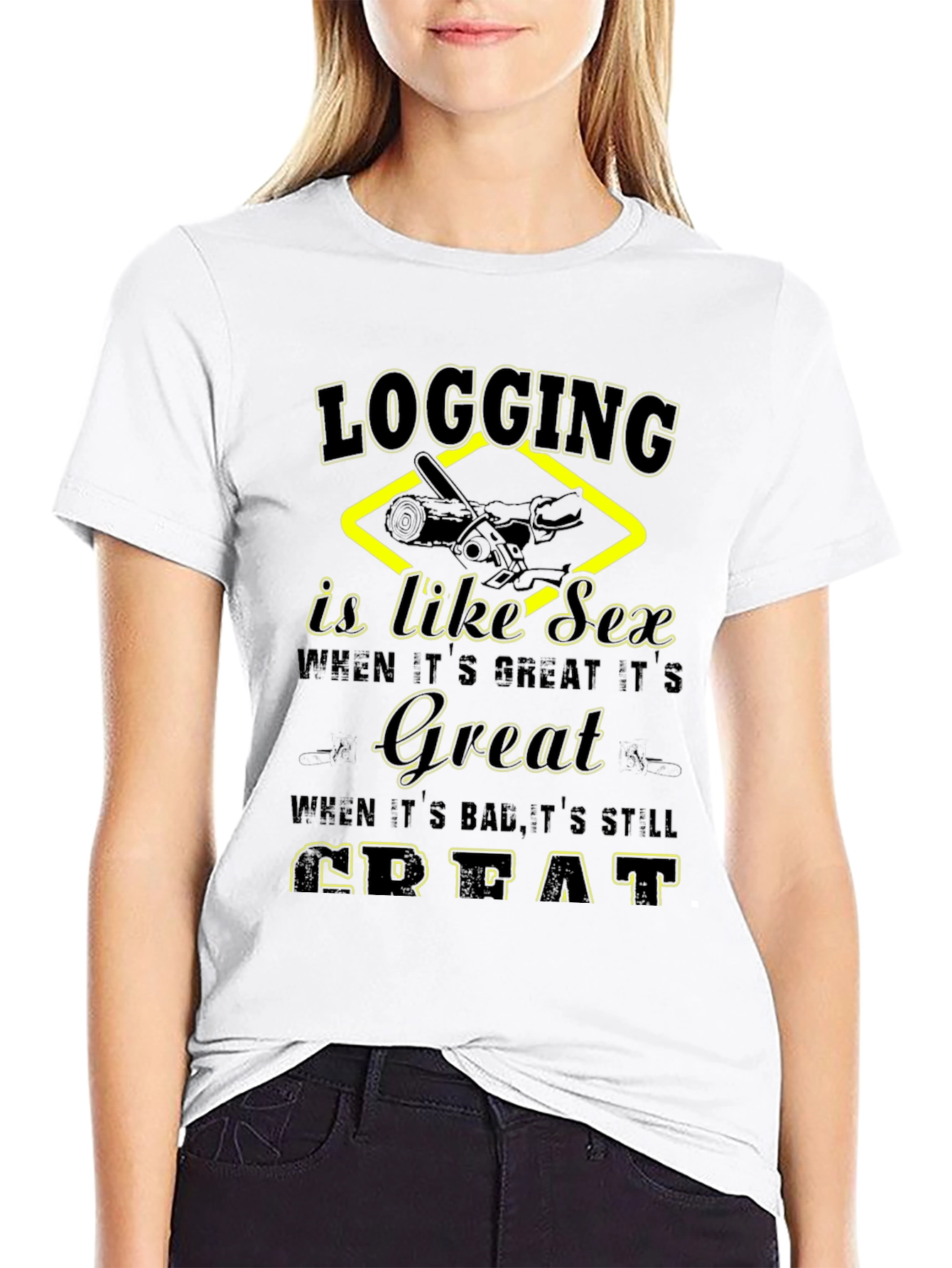Logging Like Sex T-Shirt Funny Lumberjack Tee