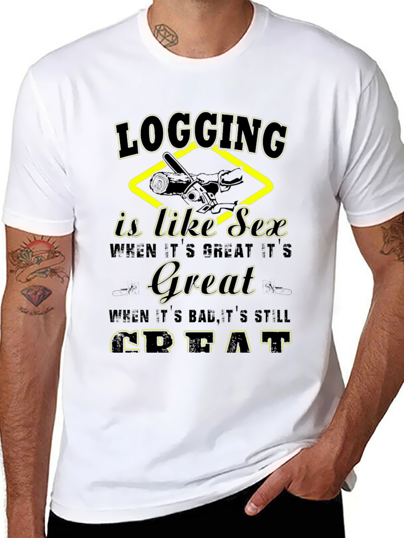 Logging Like Sex T-Shirt Funny Lumberjack Tee