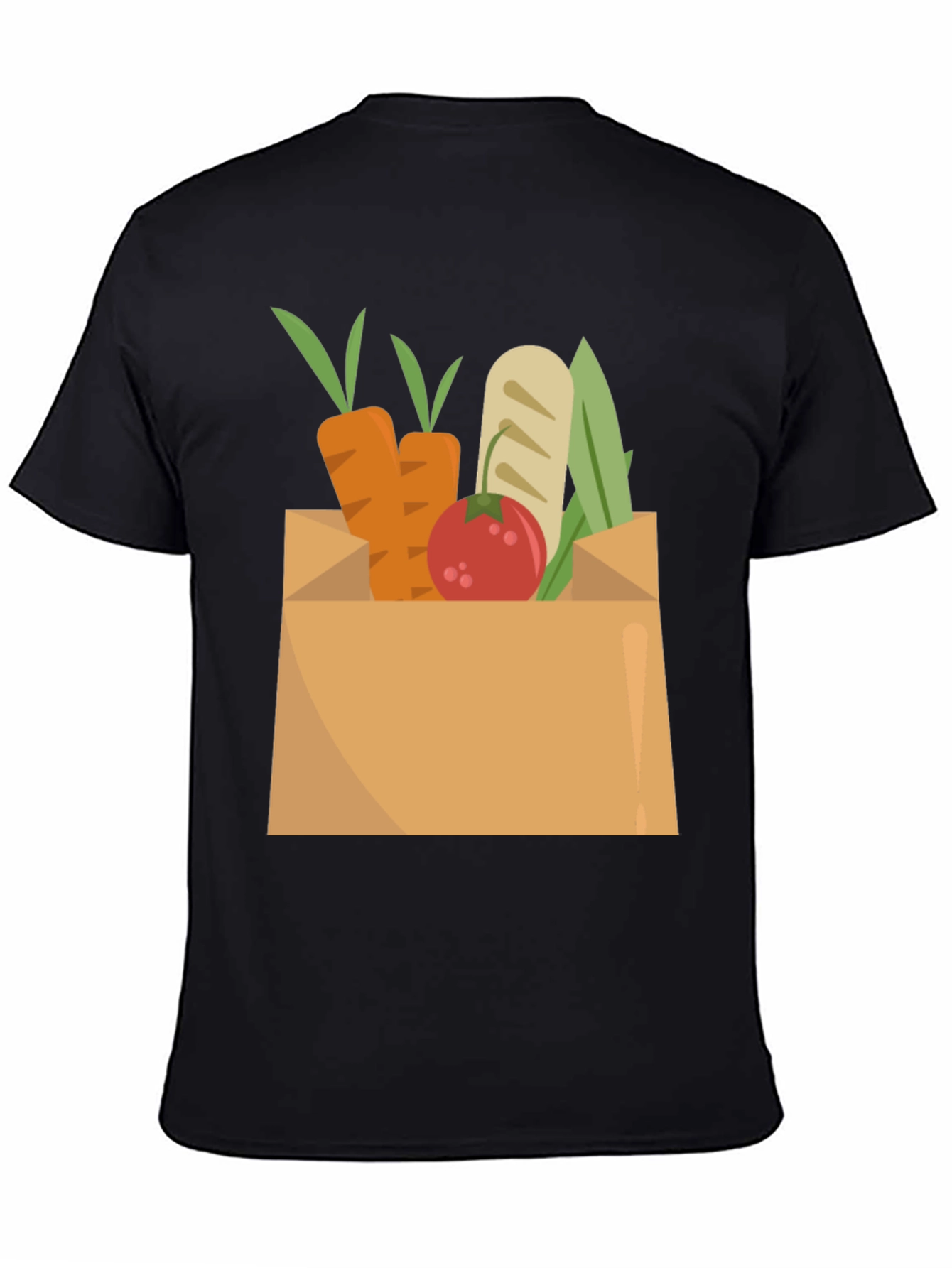 Grocery Bag Graphic Tee - Fresh Produce Design