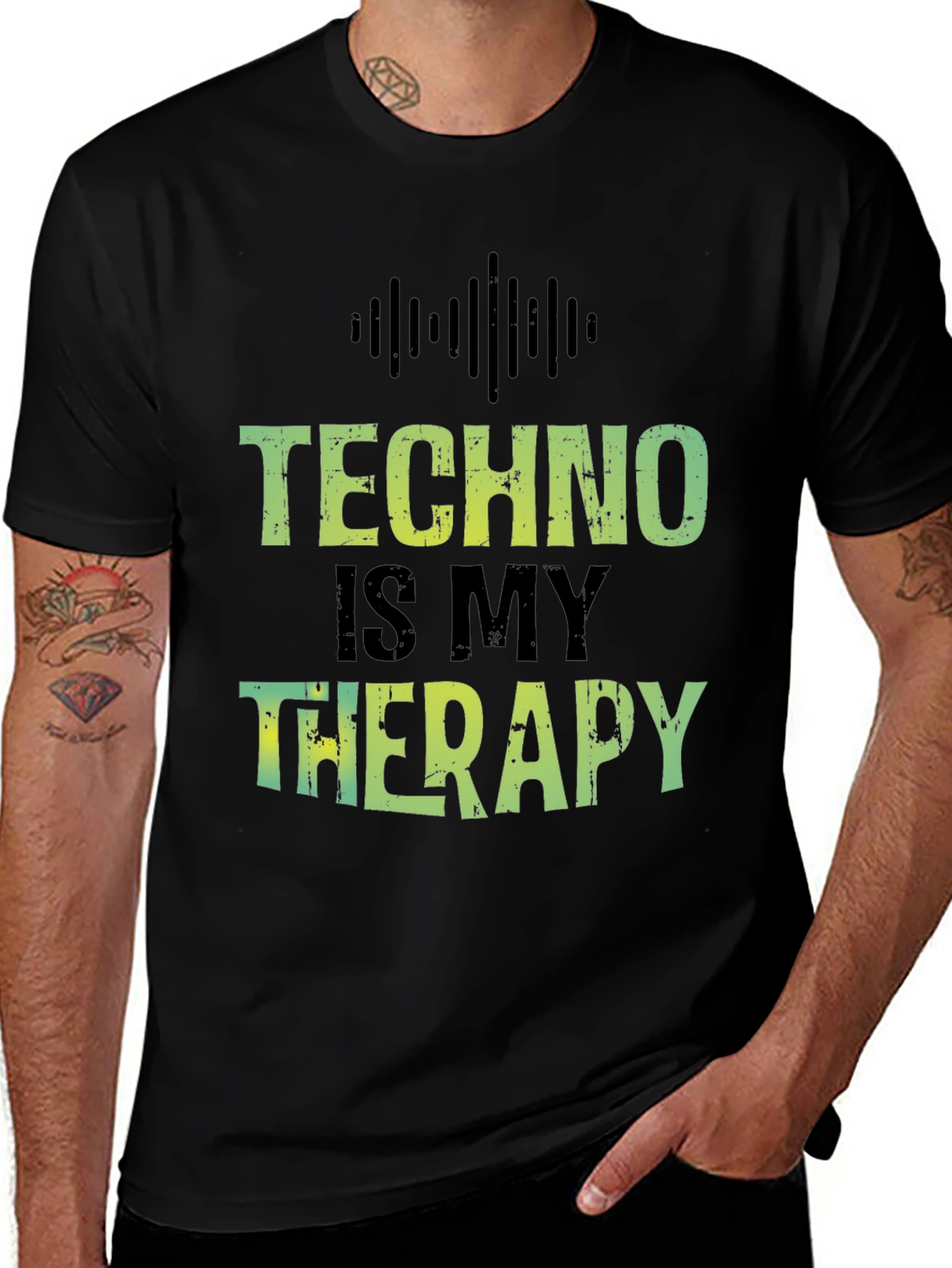 Techno is My Therapy T-Shirt - Music Lover Tee