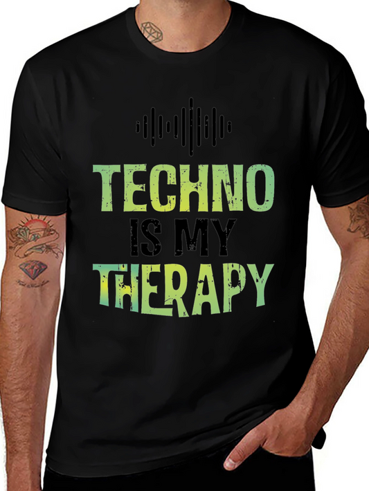 Techno is My Therapy T-Shirt - Music Lover Tee