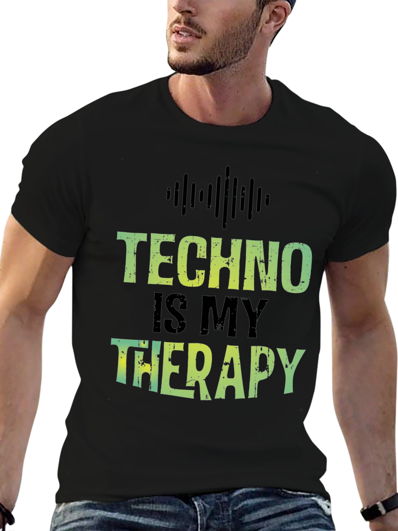 Techno is My Therapy T-Shirt - Music Lover Tee