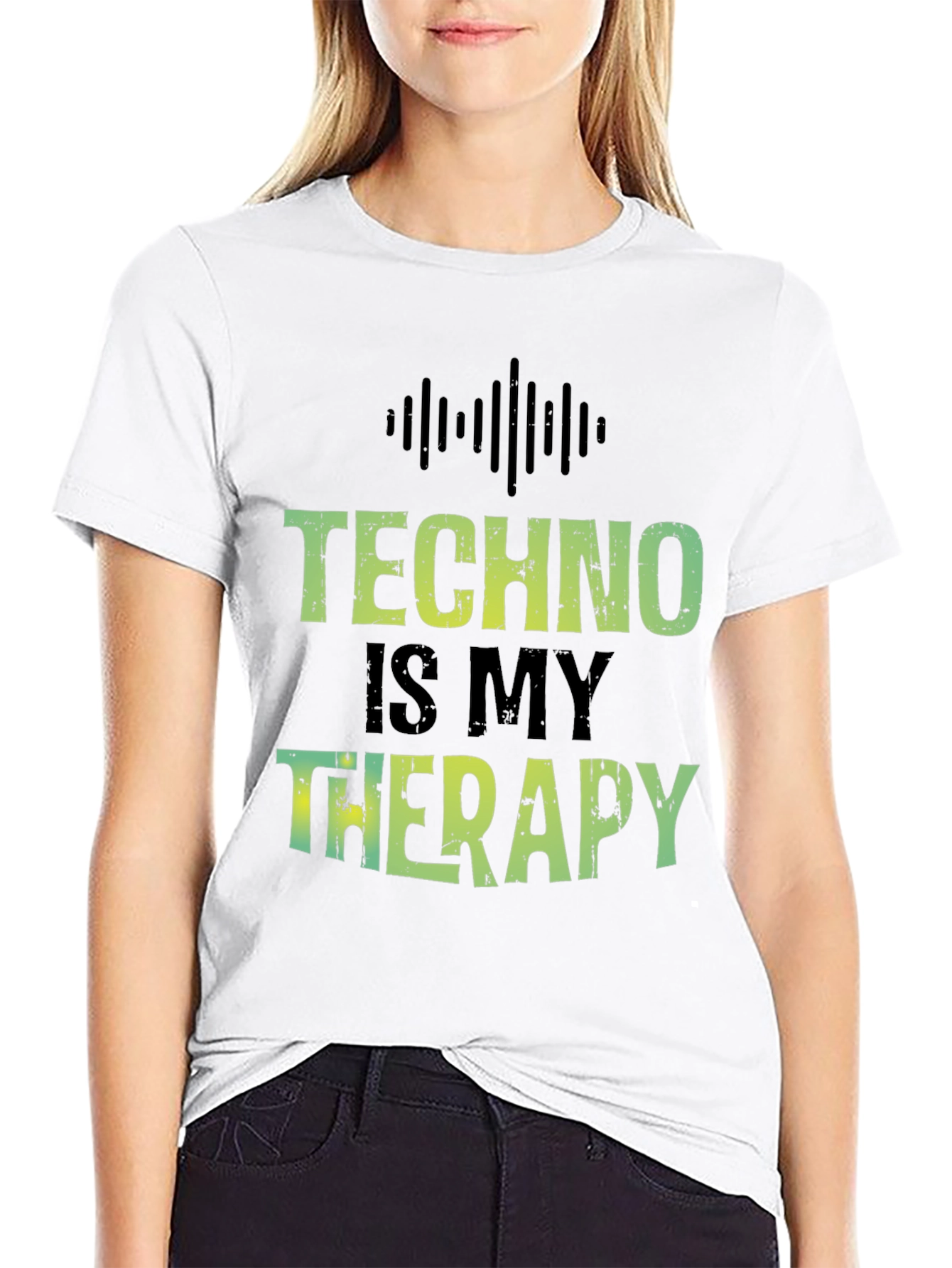 Techno is My Therapy T-Shirt - Music Lover Tee