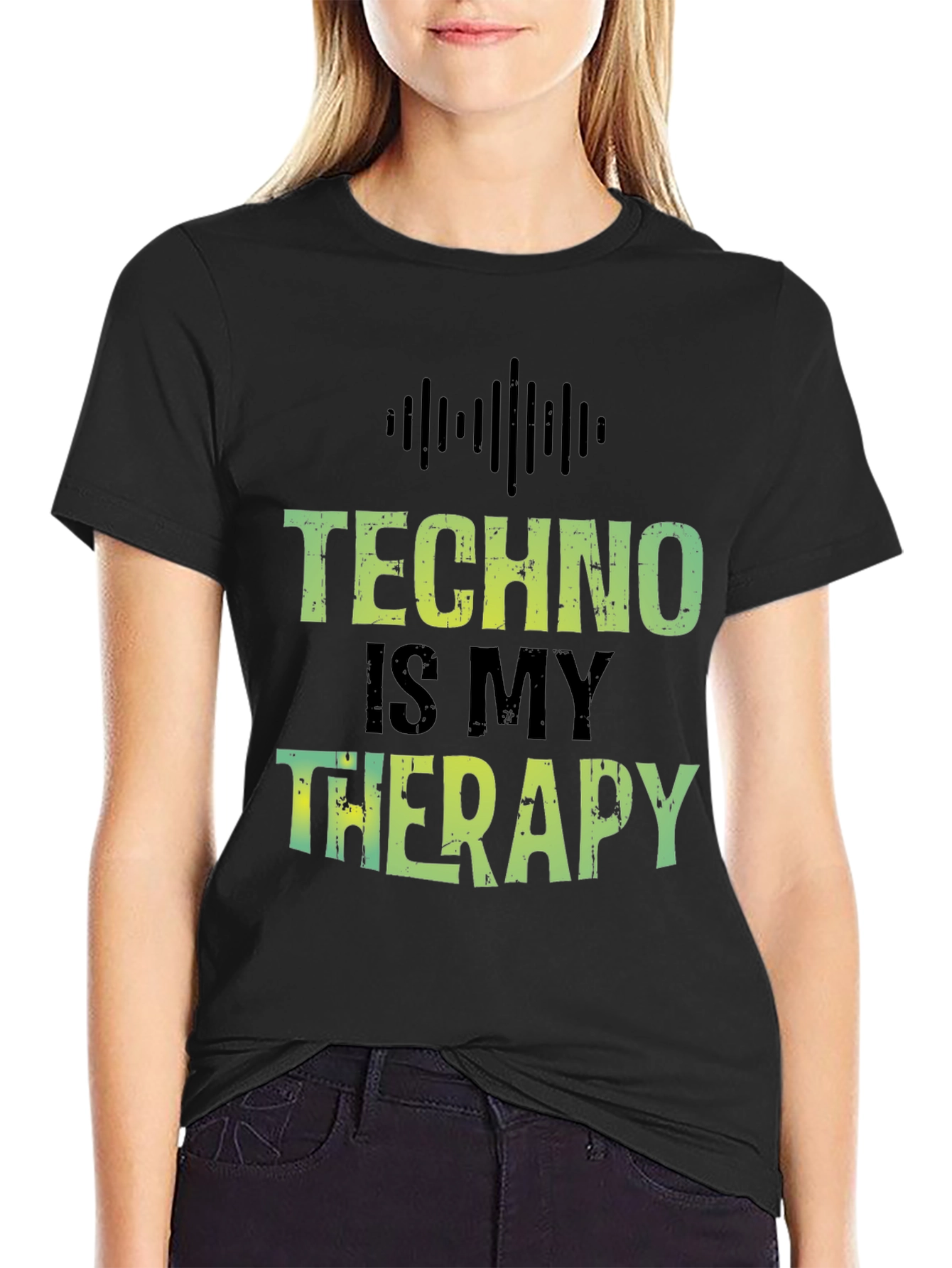 Techno is My Therapy T-Shirt - Music Lover Tee