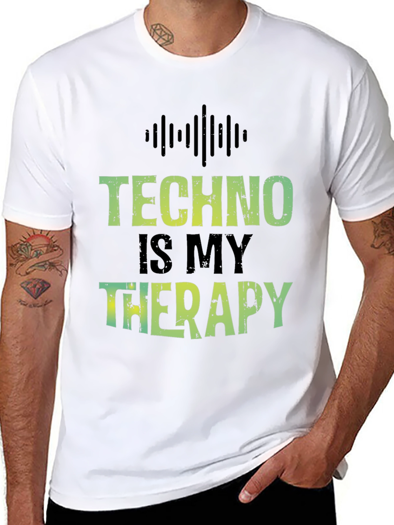 Techno is My Therapy T-Shirt - Music Lover Tee