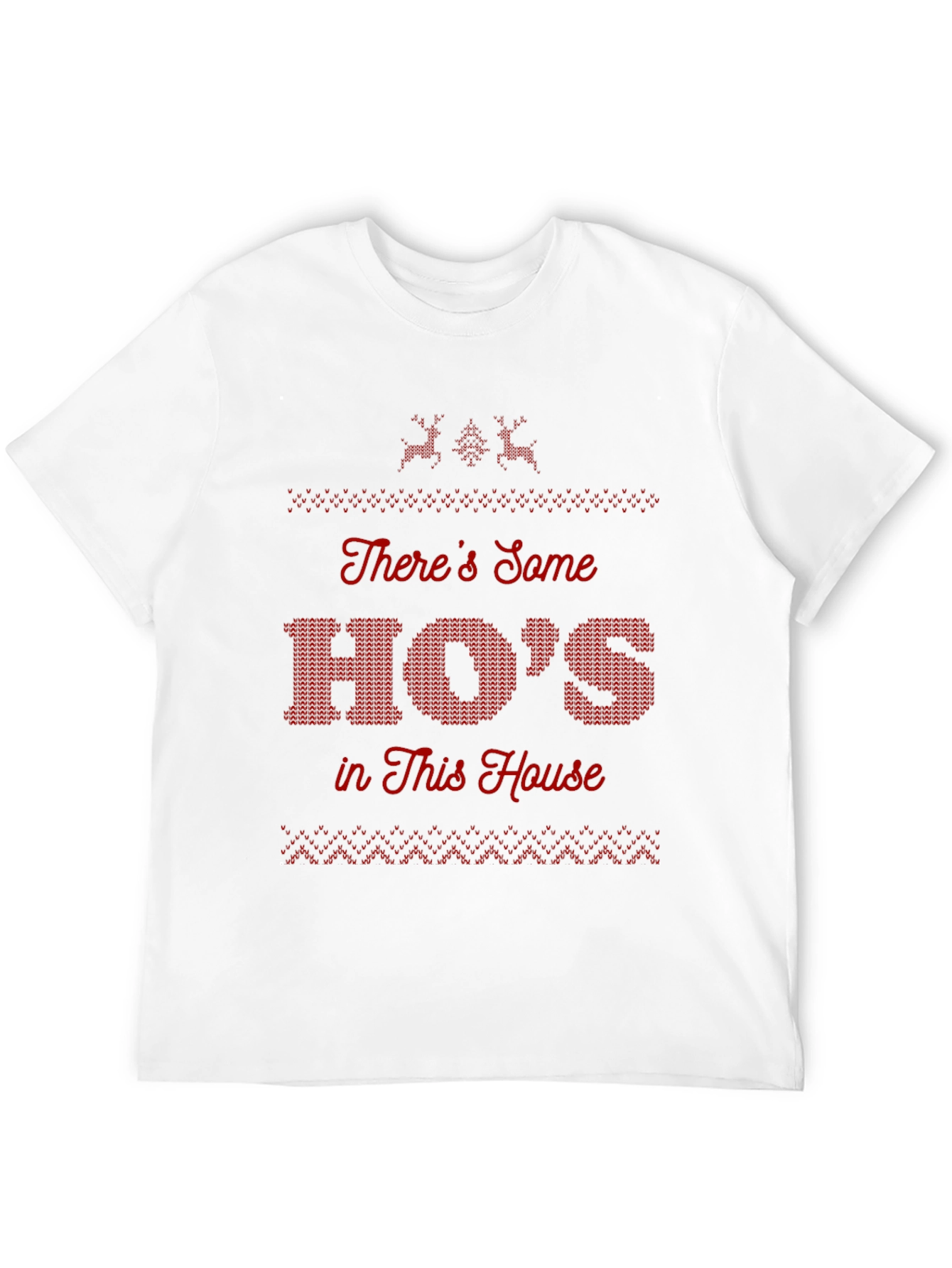 Funny Hos in This House Graphic Christmas T-Shirt