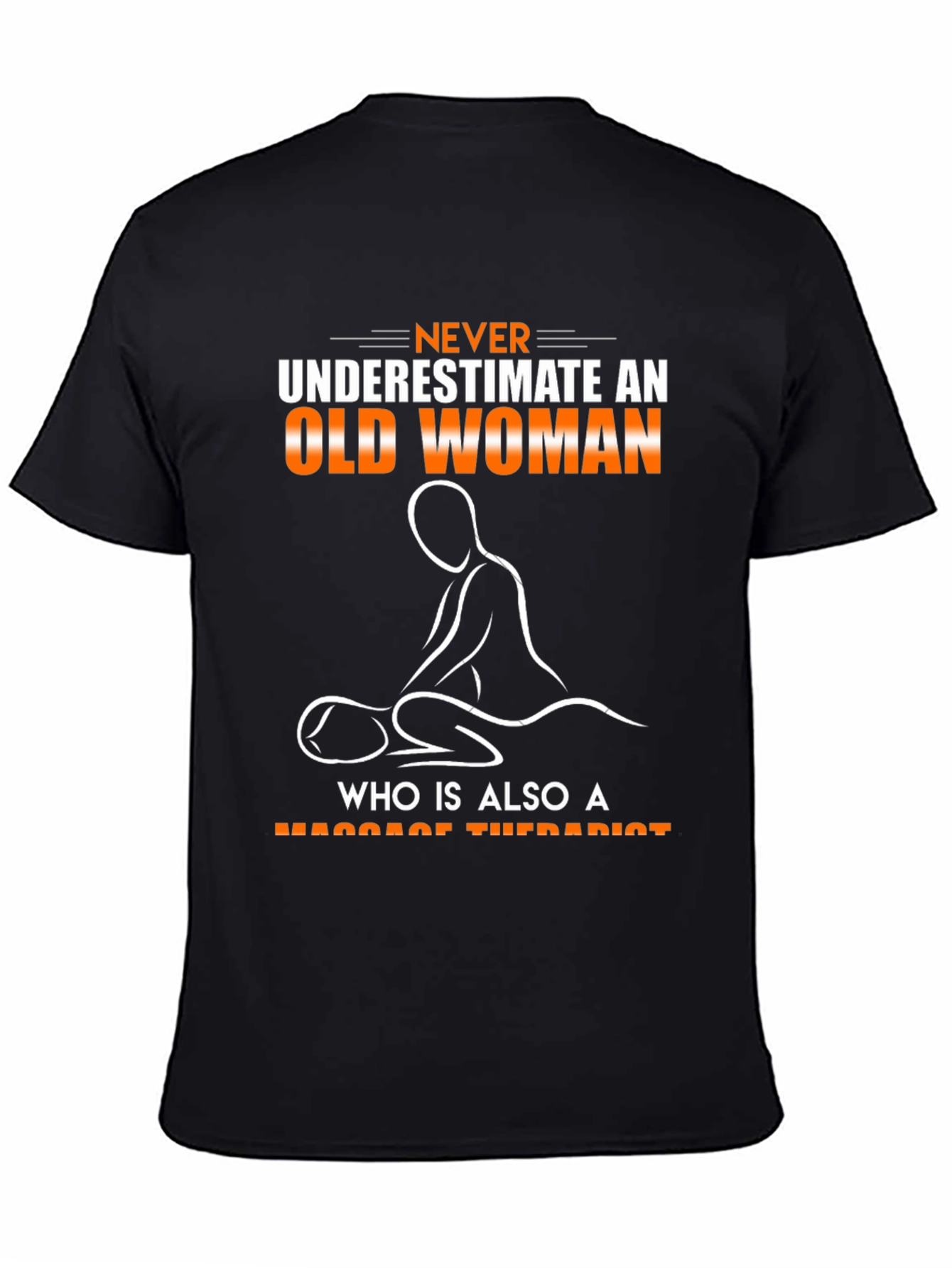 Old Woman Massage Therapist Graphic T-Shirt