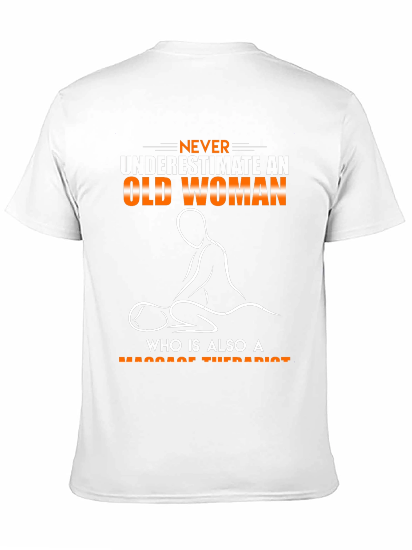 Old Woman Massage Therapist Graphic T-Shirt