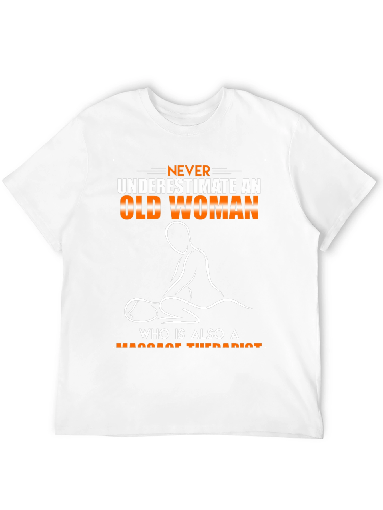 Old Woman Massage Therapist Graphic T-Shirt