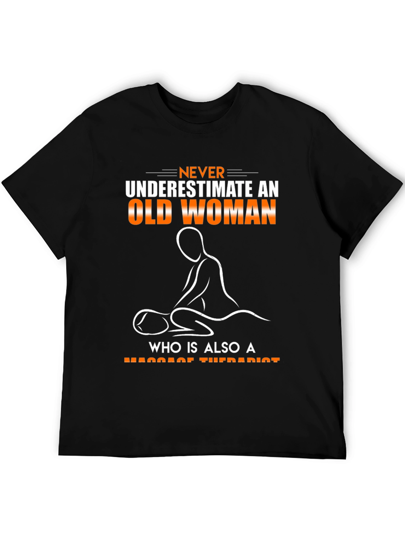 Old Woman Massage Therapist Graphic T-Shirt