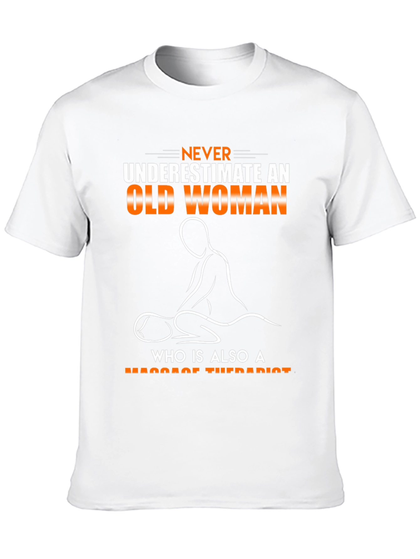 Old Woman Massage Therapist Graphic T-Shirt