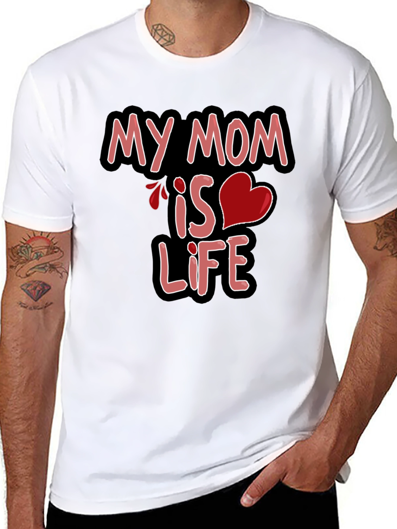 My Mom is Life Tee - Graphic Black T-Shirt