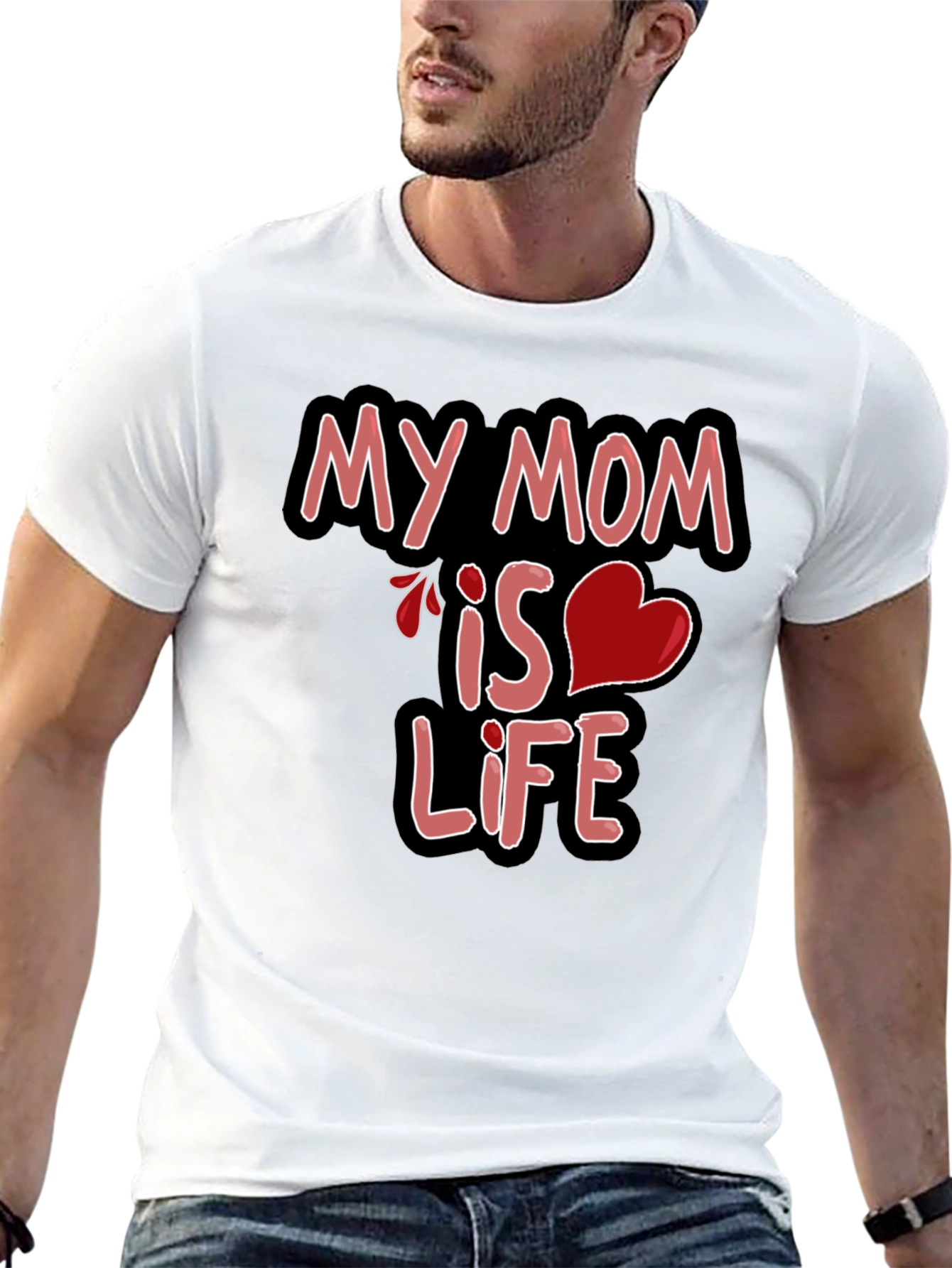 My Mom is Life Tee - Graphic Black T-Shirt