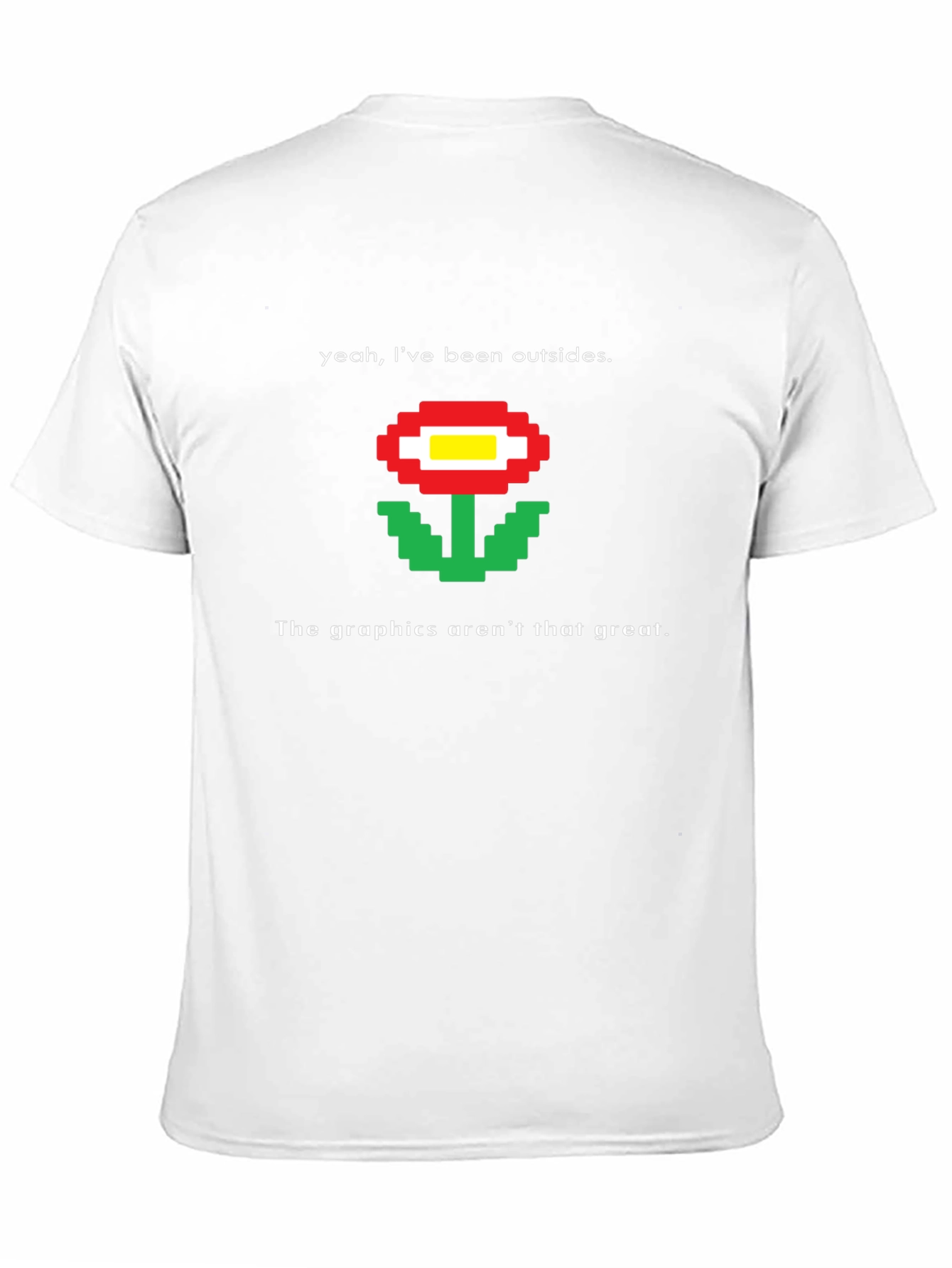 Retro Pixel Flower T-Shirt - Funny Gaming Tee