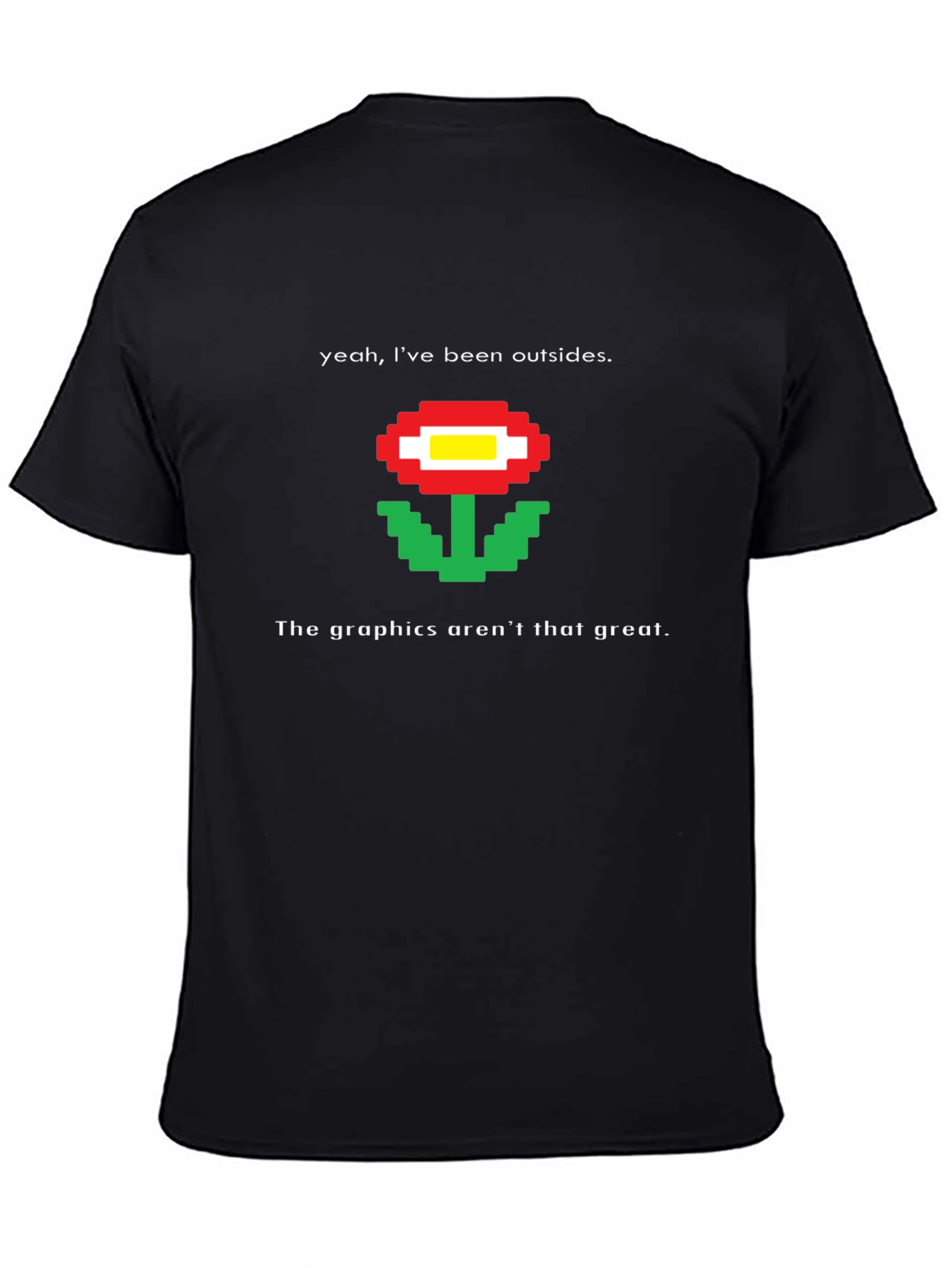 Retro Pixel Flower T-Shirt - Funny Gaming Tee