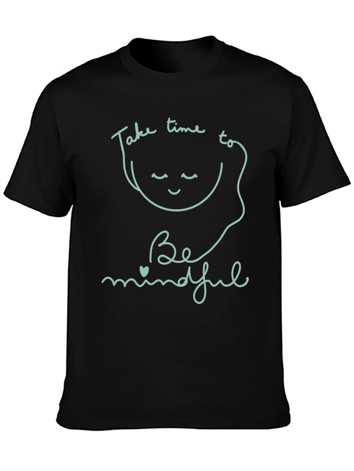 Mindful Living Black T-Shirt