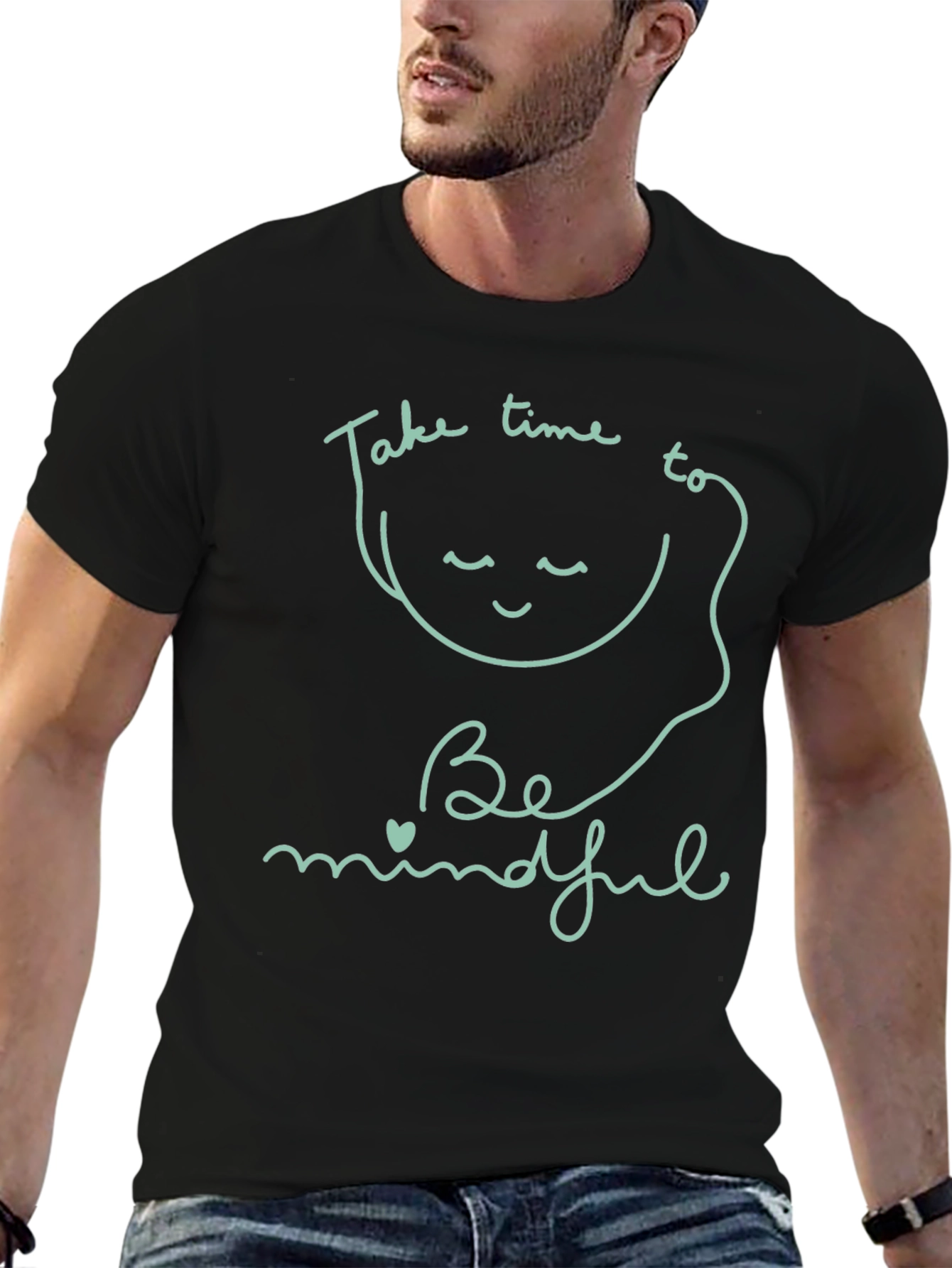 Mindful Living Black T-Shirt