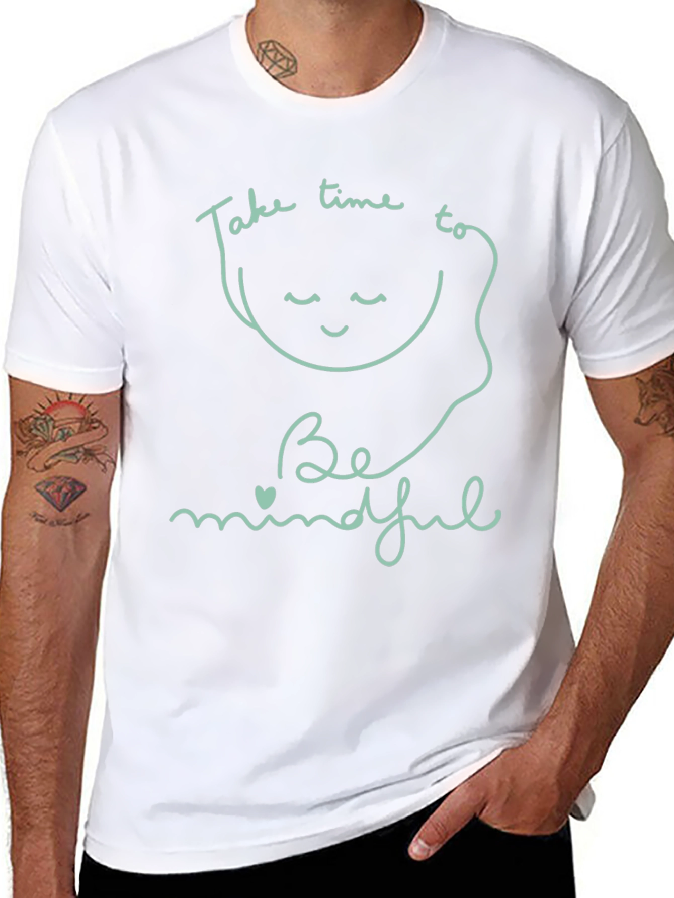 Mindful Living Black T-Shirt