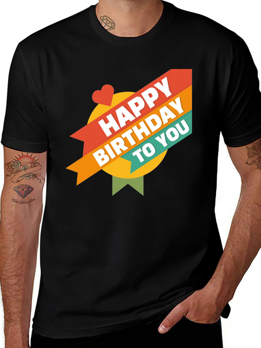 Happy Birthday T-Shirt Colorful Graphic Tee