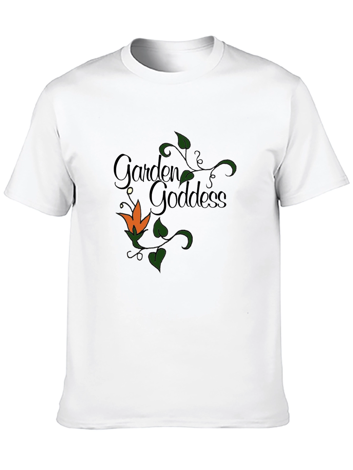 Garden Goddess T-Shirt - Floral Design