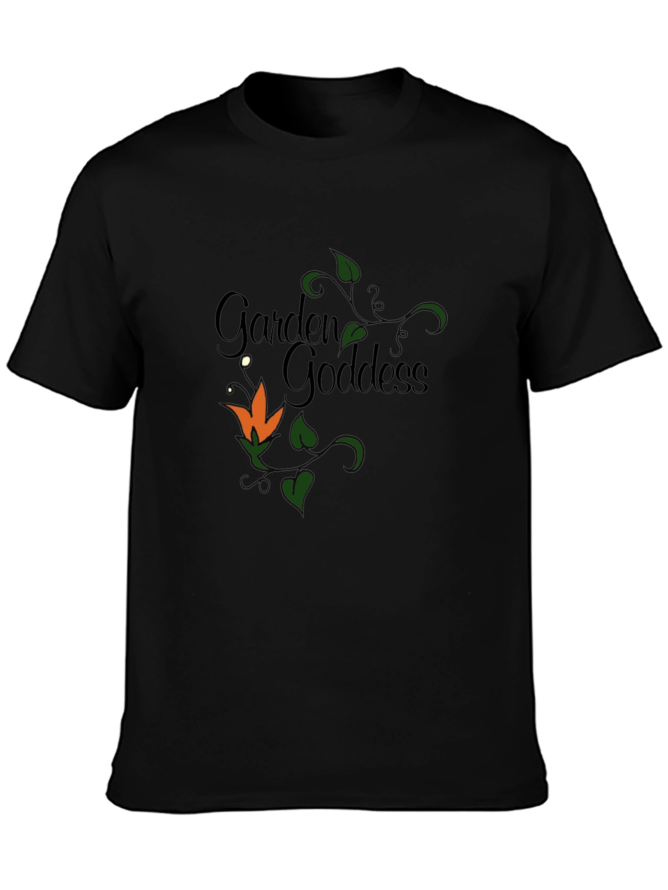 Garden Goddess T-Shirt - Floral Design