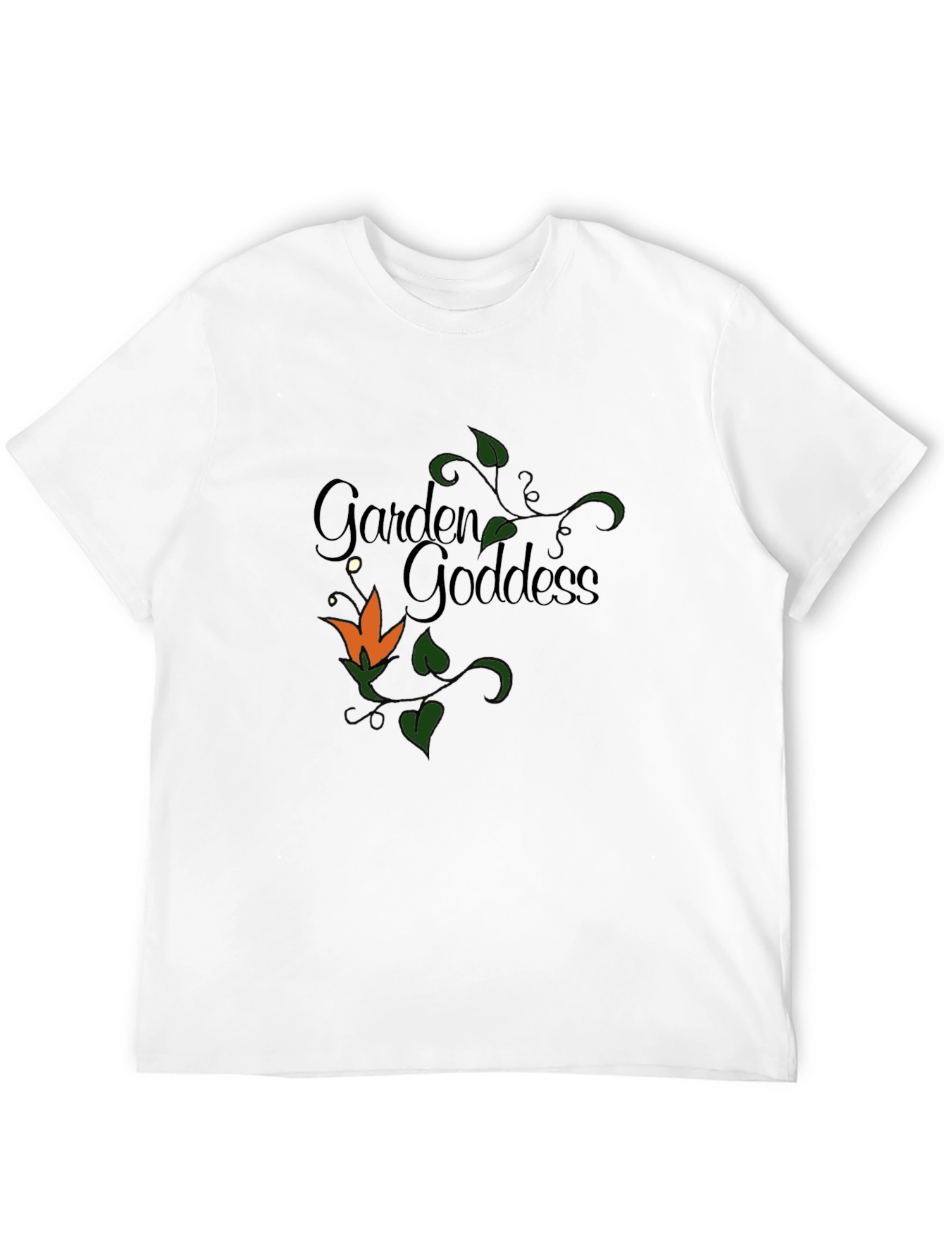 Garden Goddess T-Shirt - Floral Design