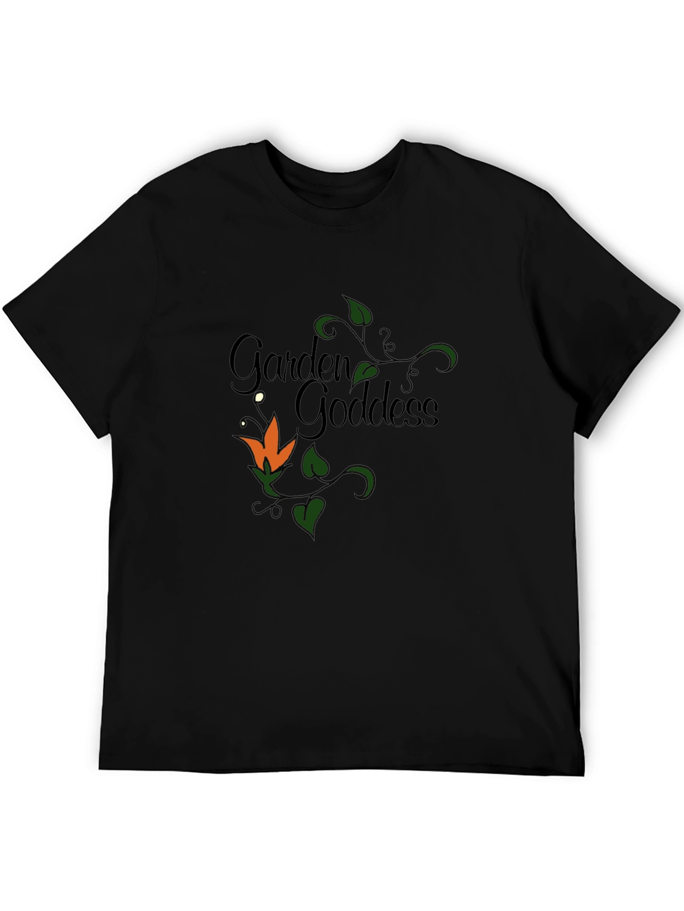 Garden Goddess T-Shirt - Floral Design