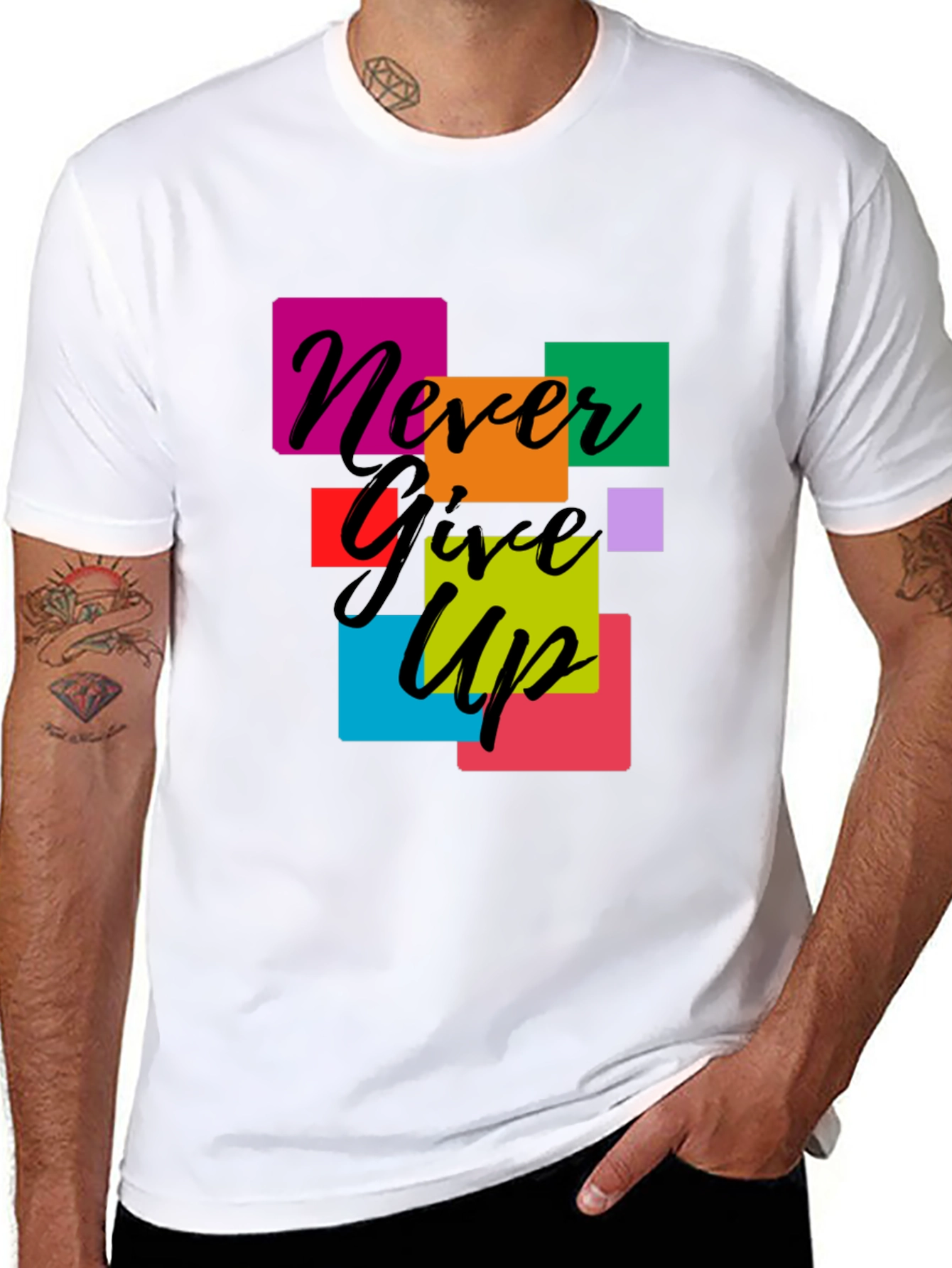 Never Give Up Graphic Tee