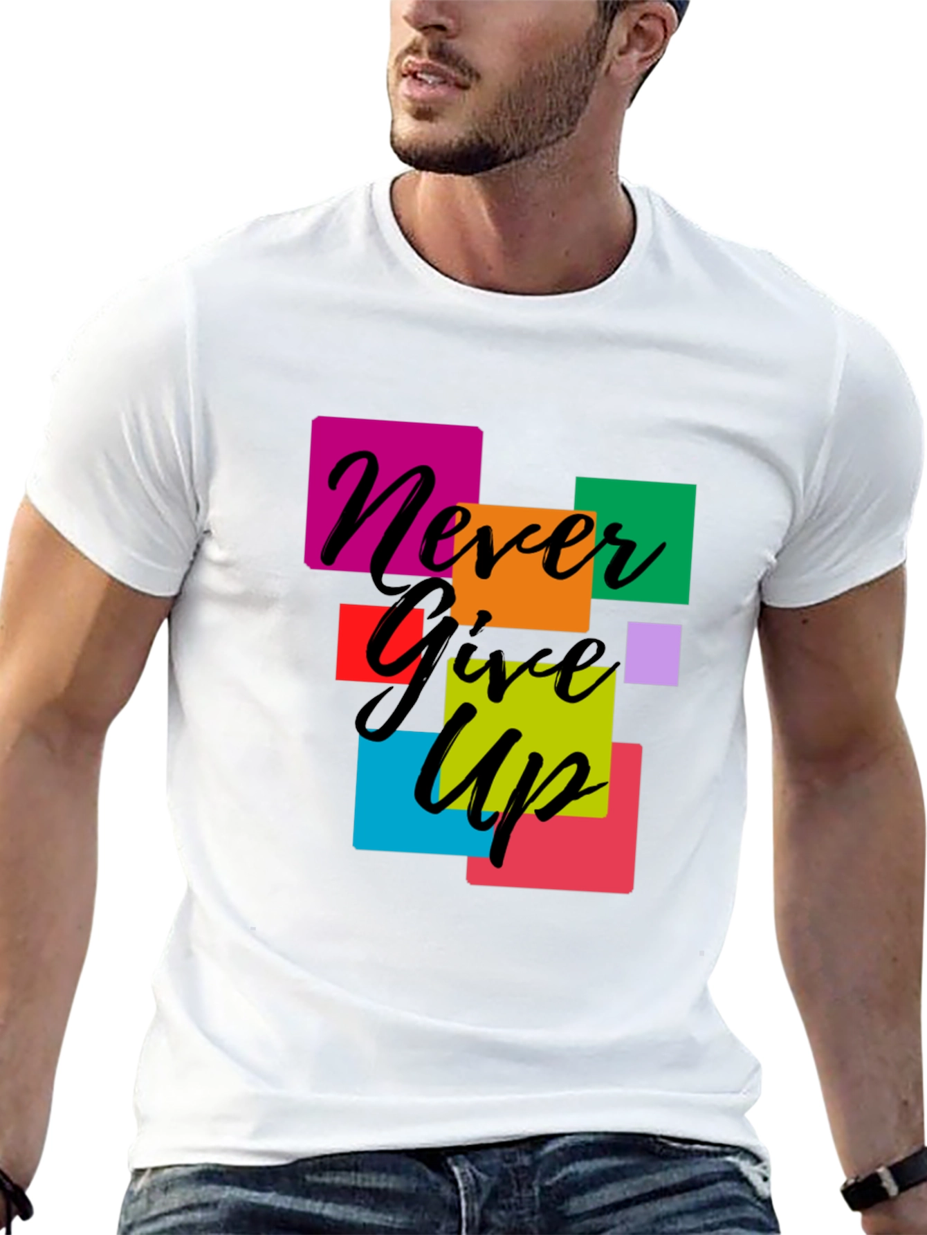 Never Give Up Graphic Tee