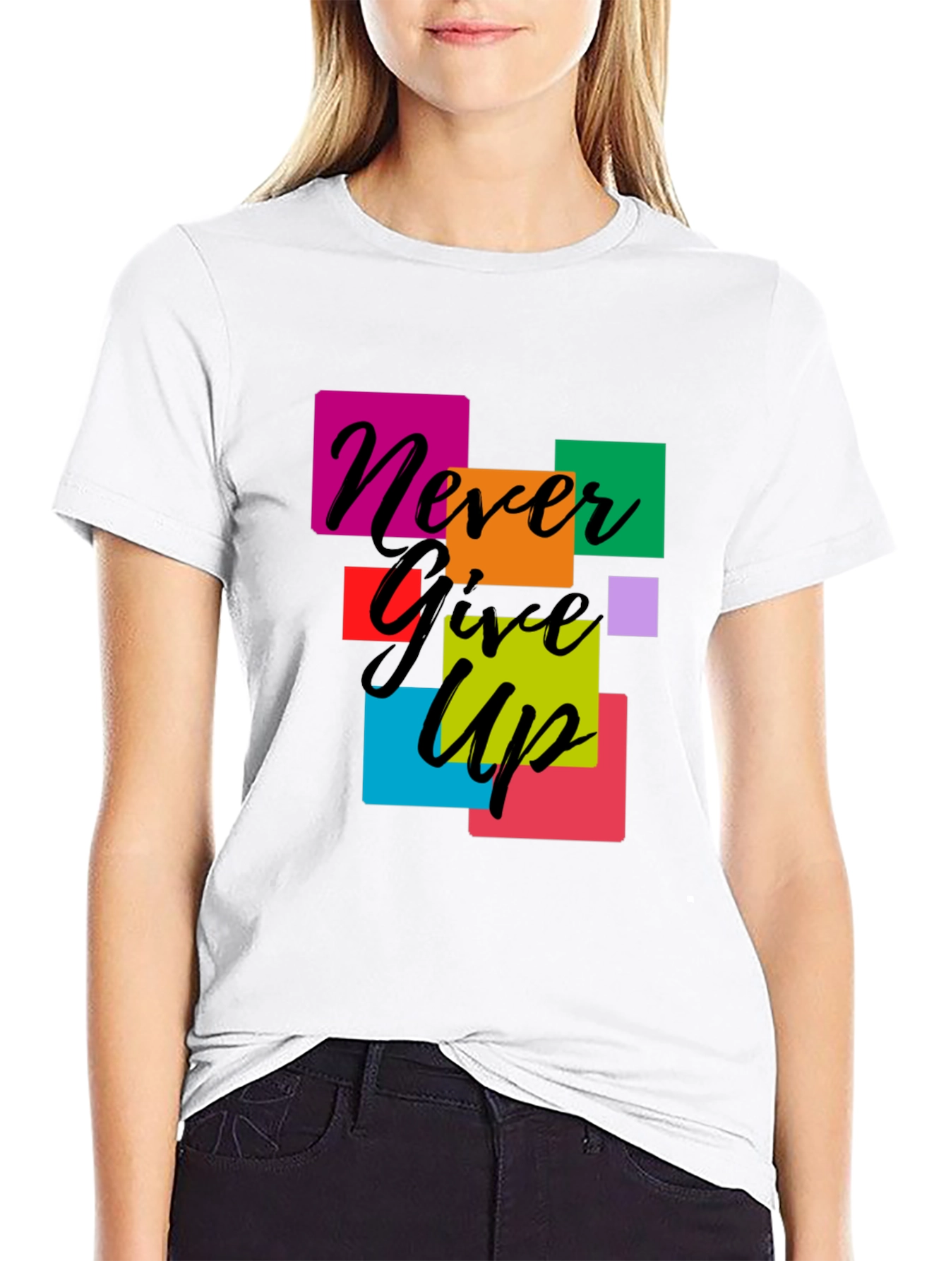 Never Give Up Graphic Tee