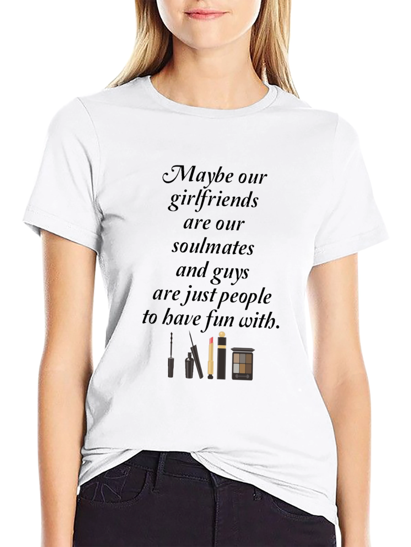 Funny Girlfriends Soulmates Graphic T-Shirt