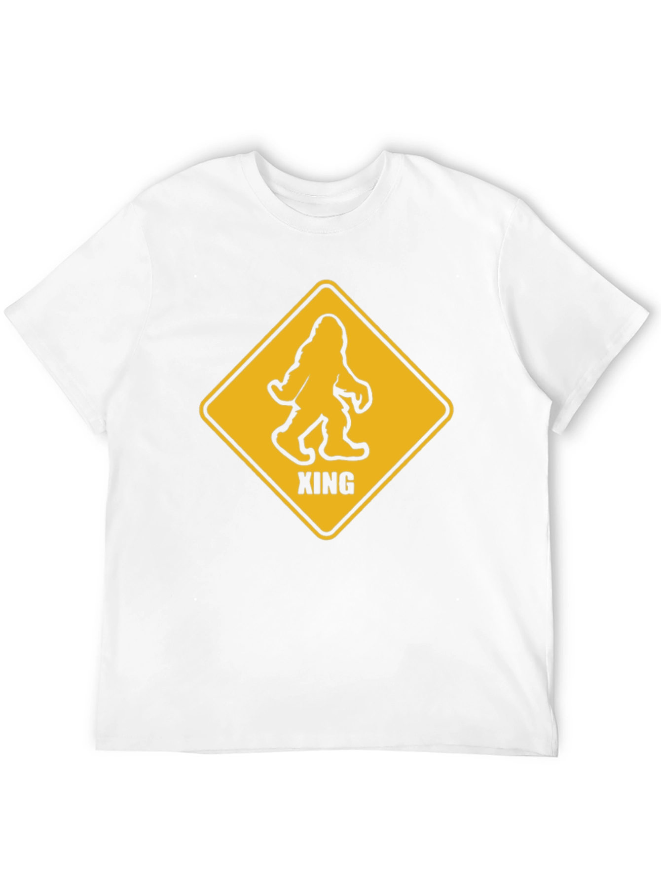Bigfoot Crossing Graphic T-Shirt - Novelty Tee
