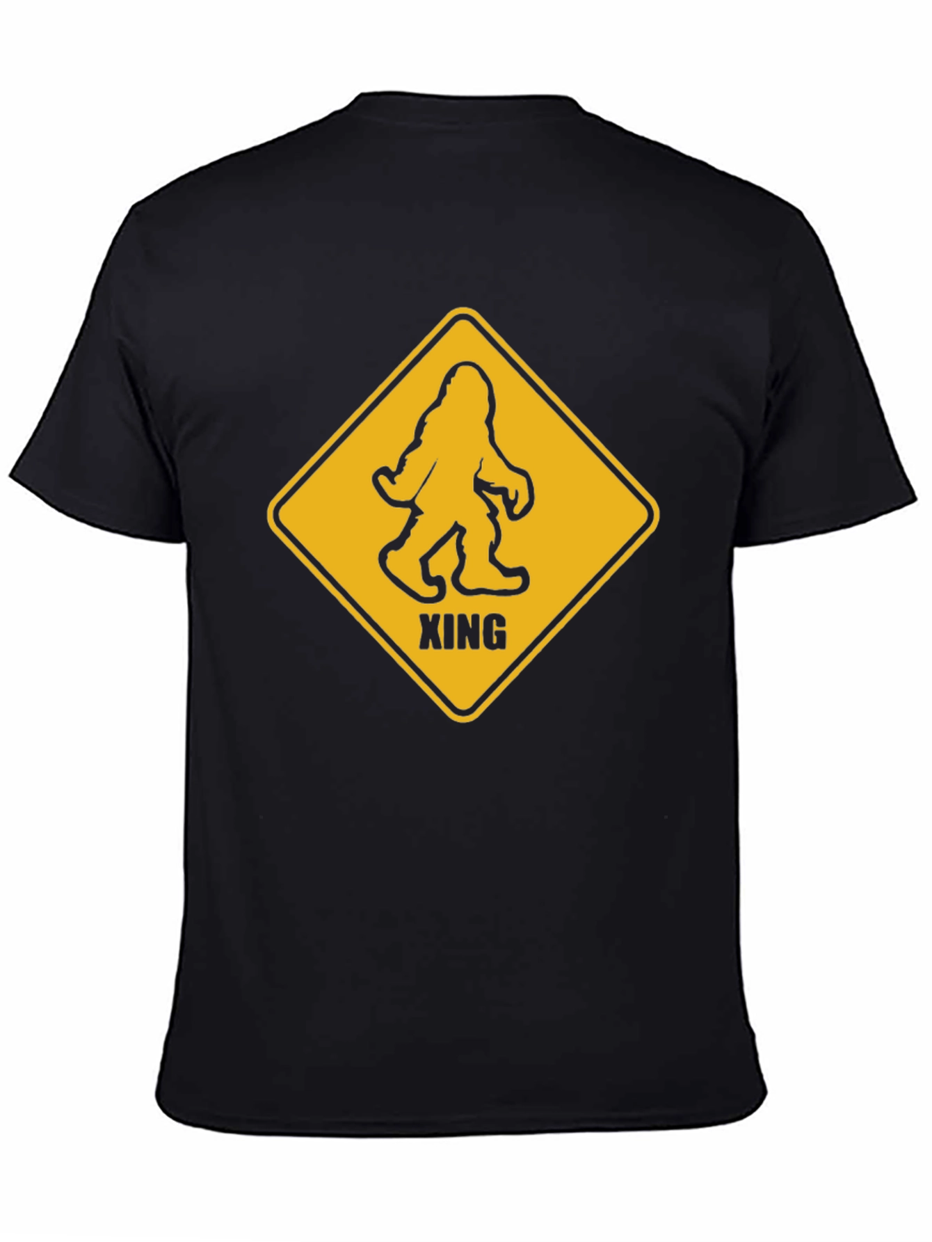 Bigfoot Crossing Graphic T-Shirt - Novelty Tee