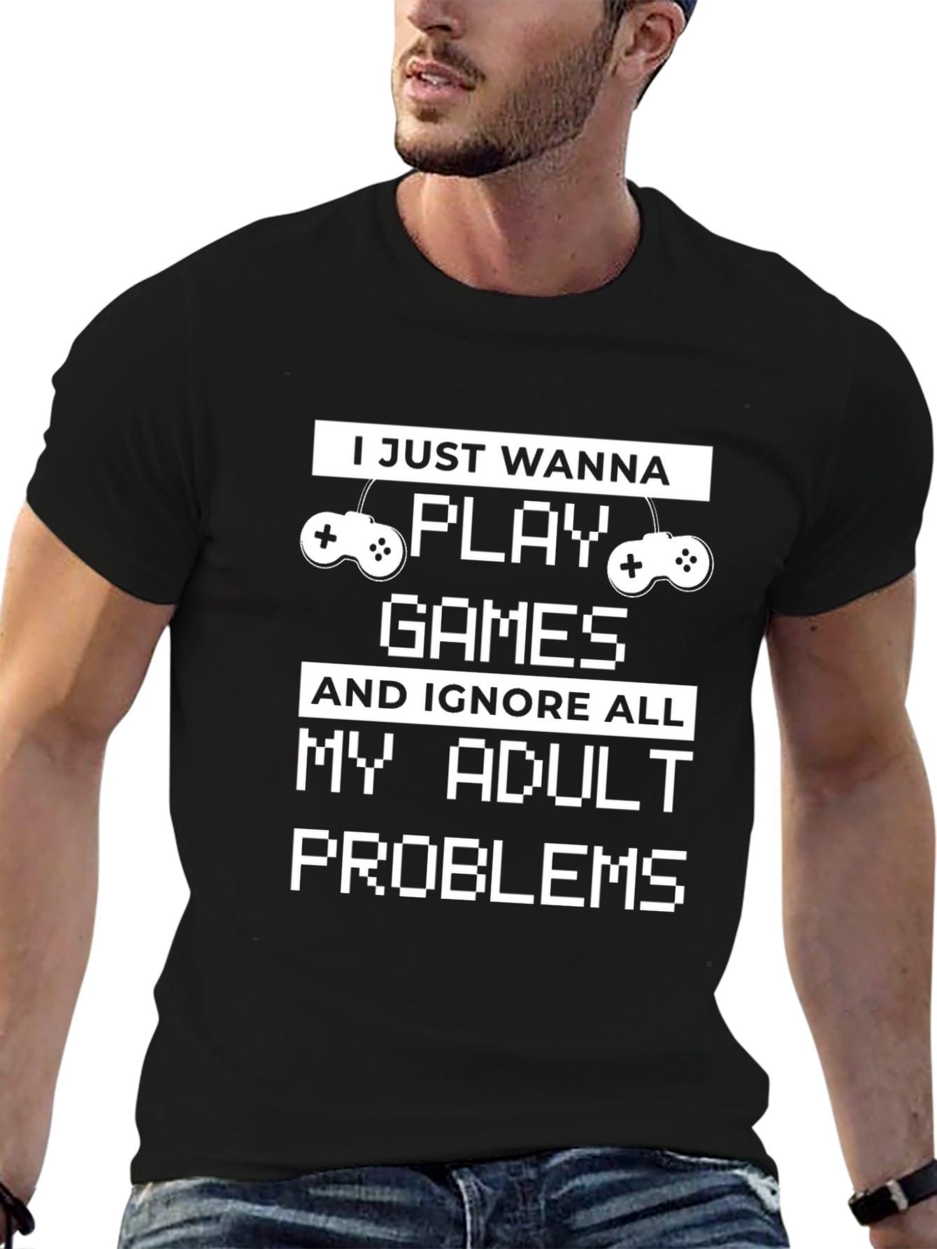 Gamer T-Shirt: Ignore Adult Problems & Play Games