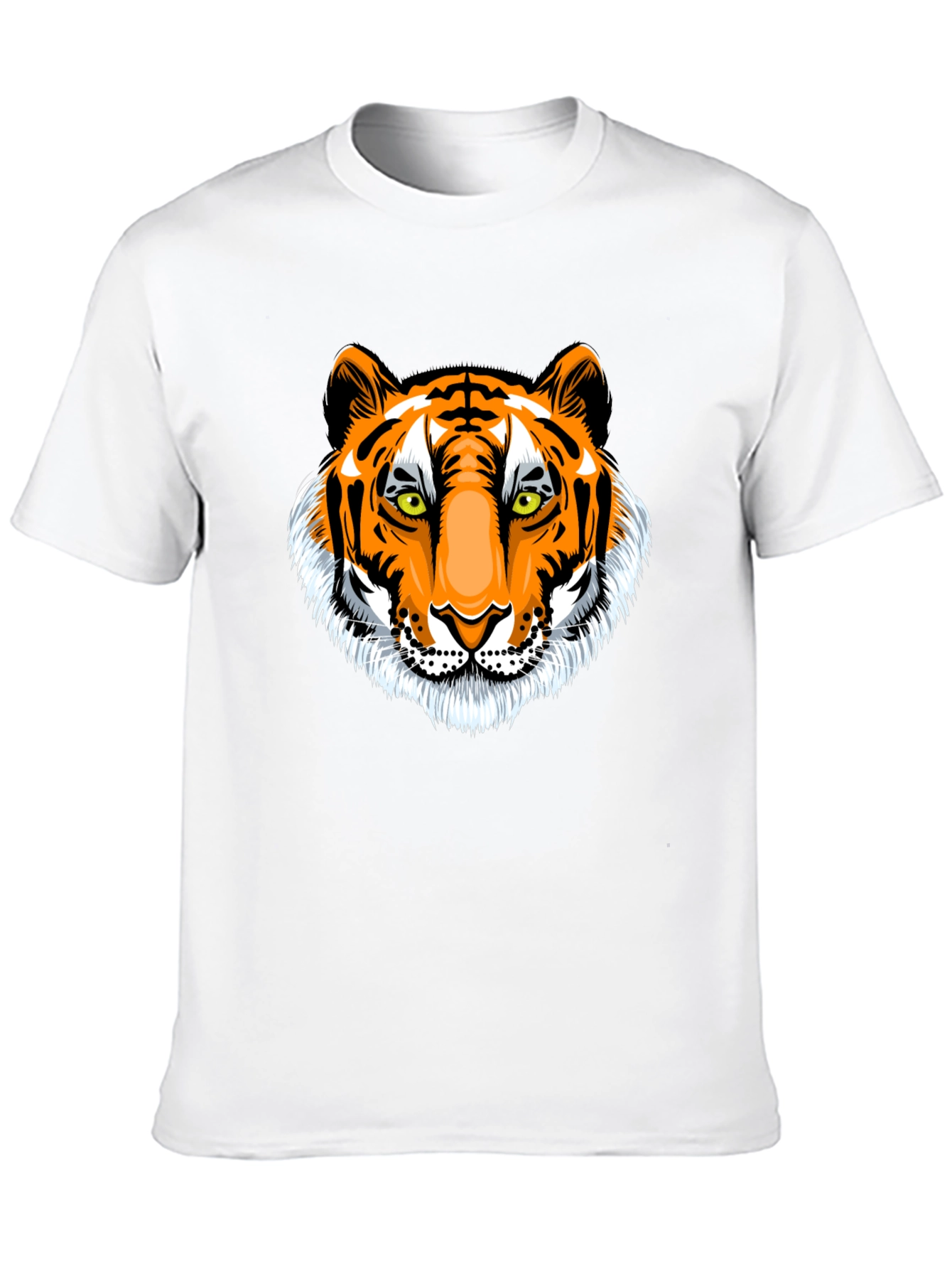Bold Tiger Graphic Print T-Shirt