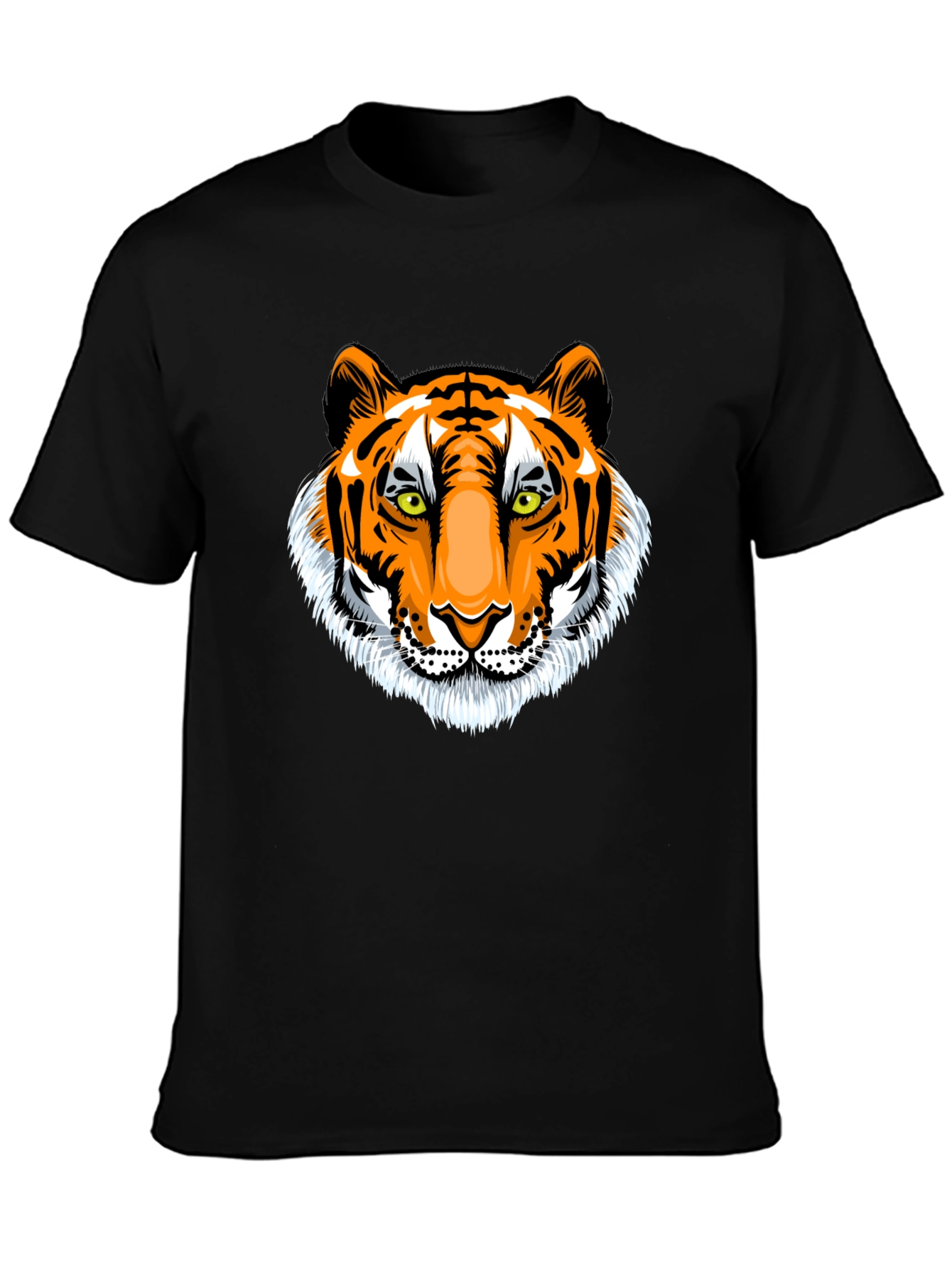 Bold Tiger Graphic Print T-Shirt