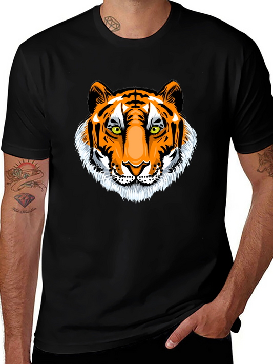 Bold Tiger Graphic Print T-Shirt