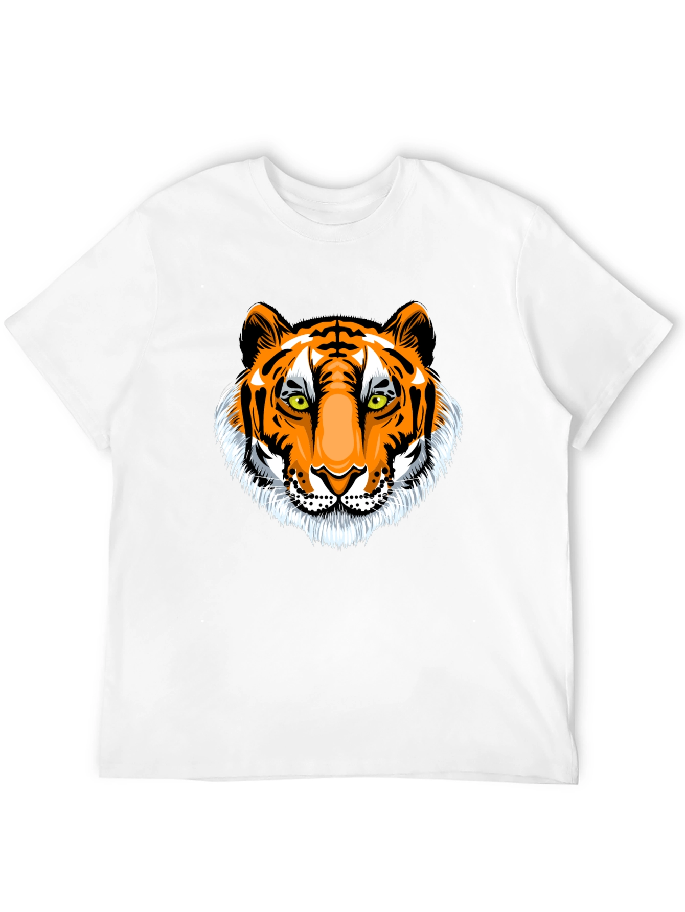 Bold Tiger Graphic Print T-Shirt