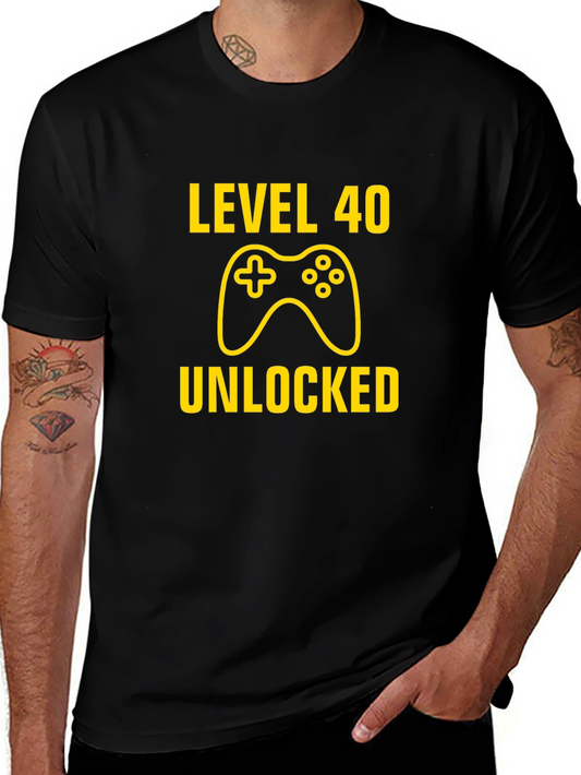 Level 40 Unlocked Gamer T-Shirt
