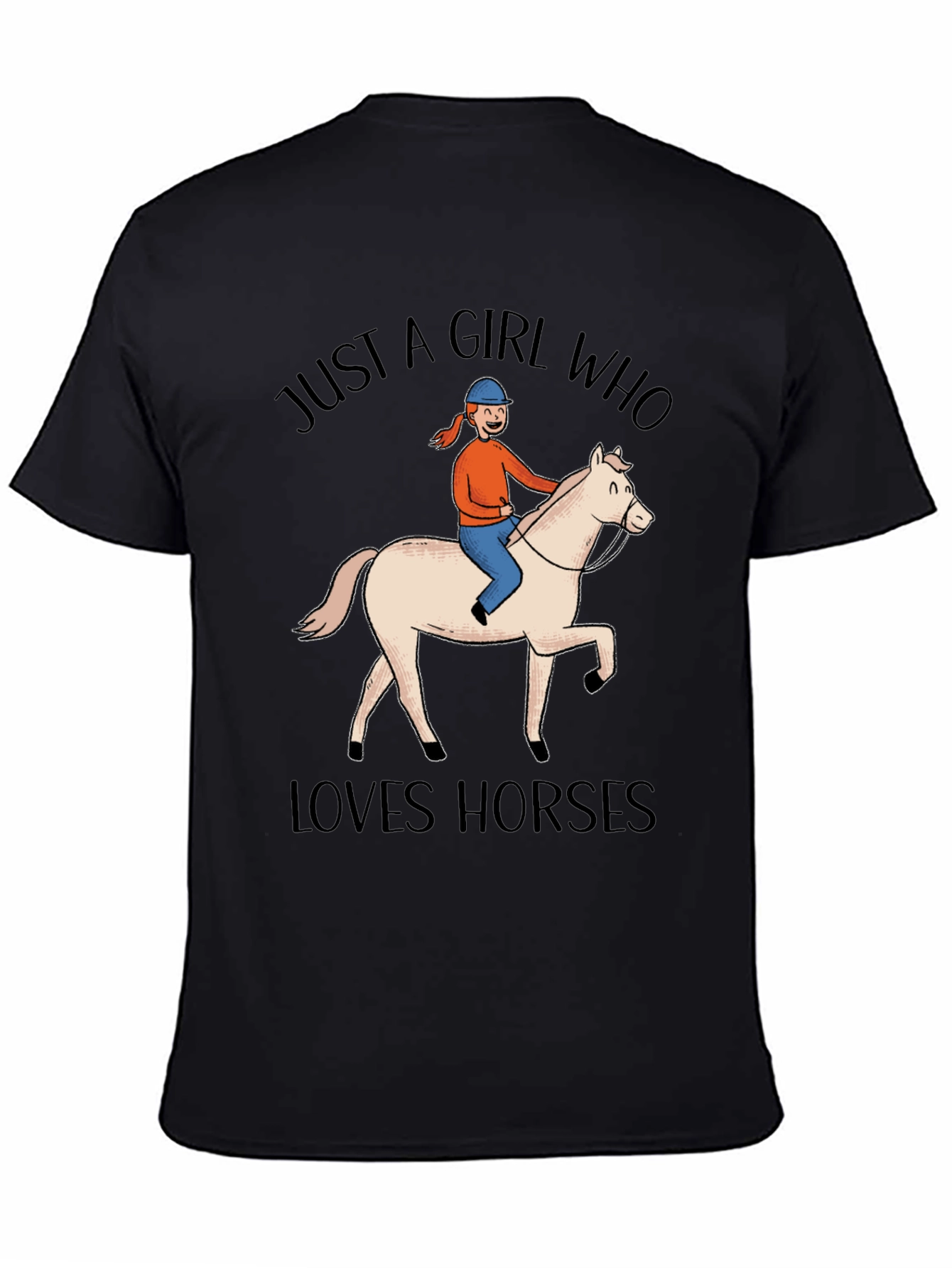 Just a Girl Who Loves Horses Graphic Tee