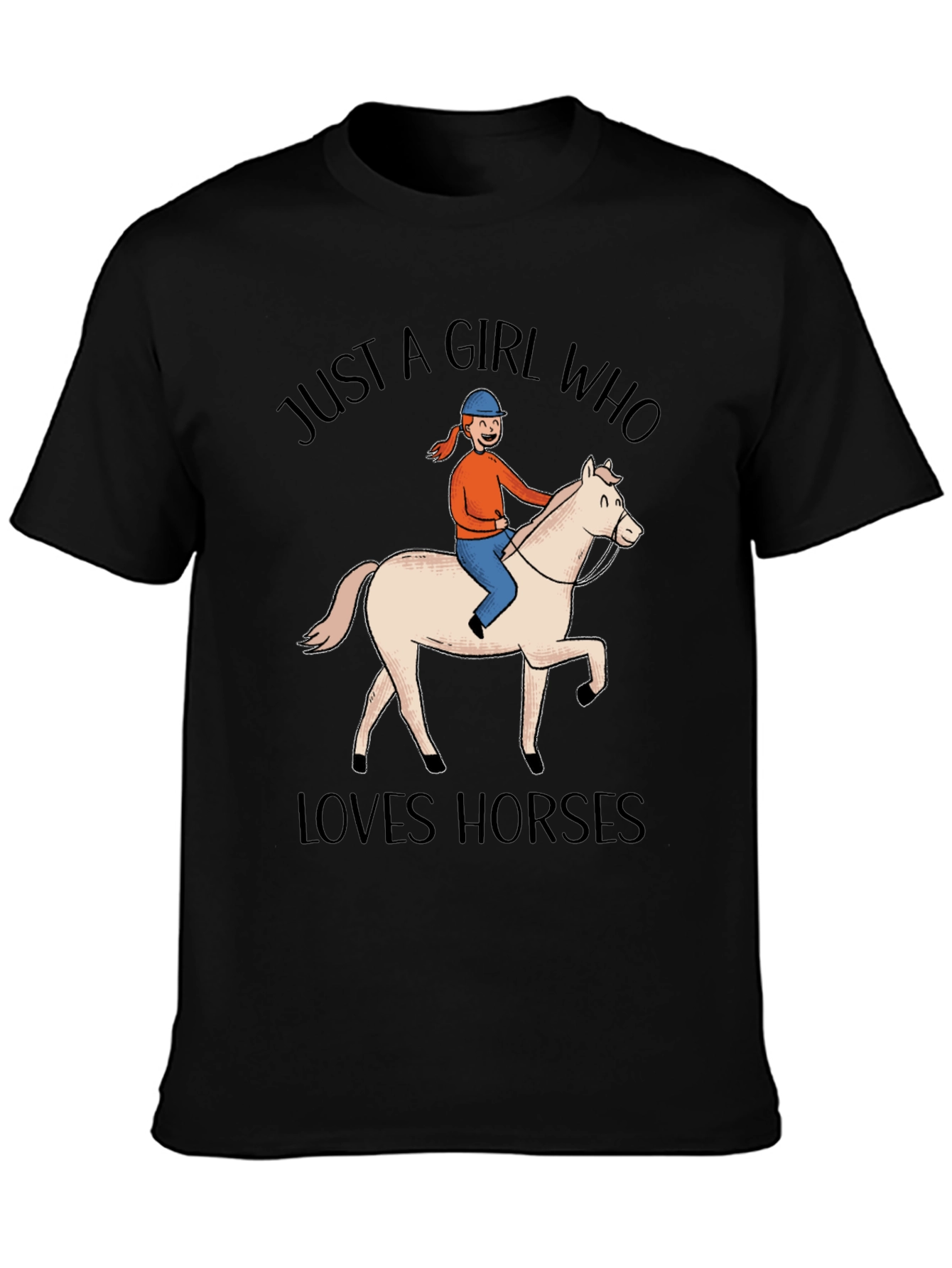 Just a Girl Who Loves Horses Graphic Tee