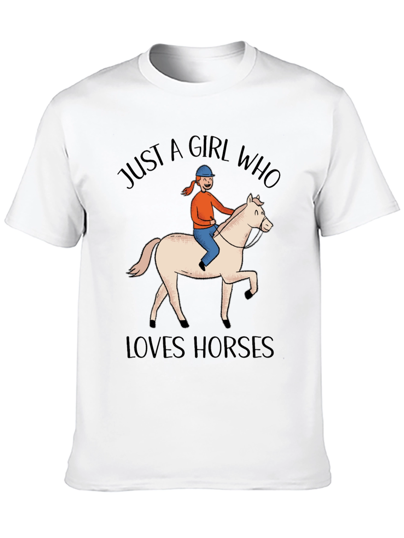 Just a Girl Who Loves Horses Graphic Tee