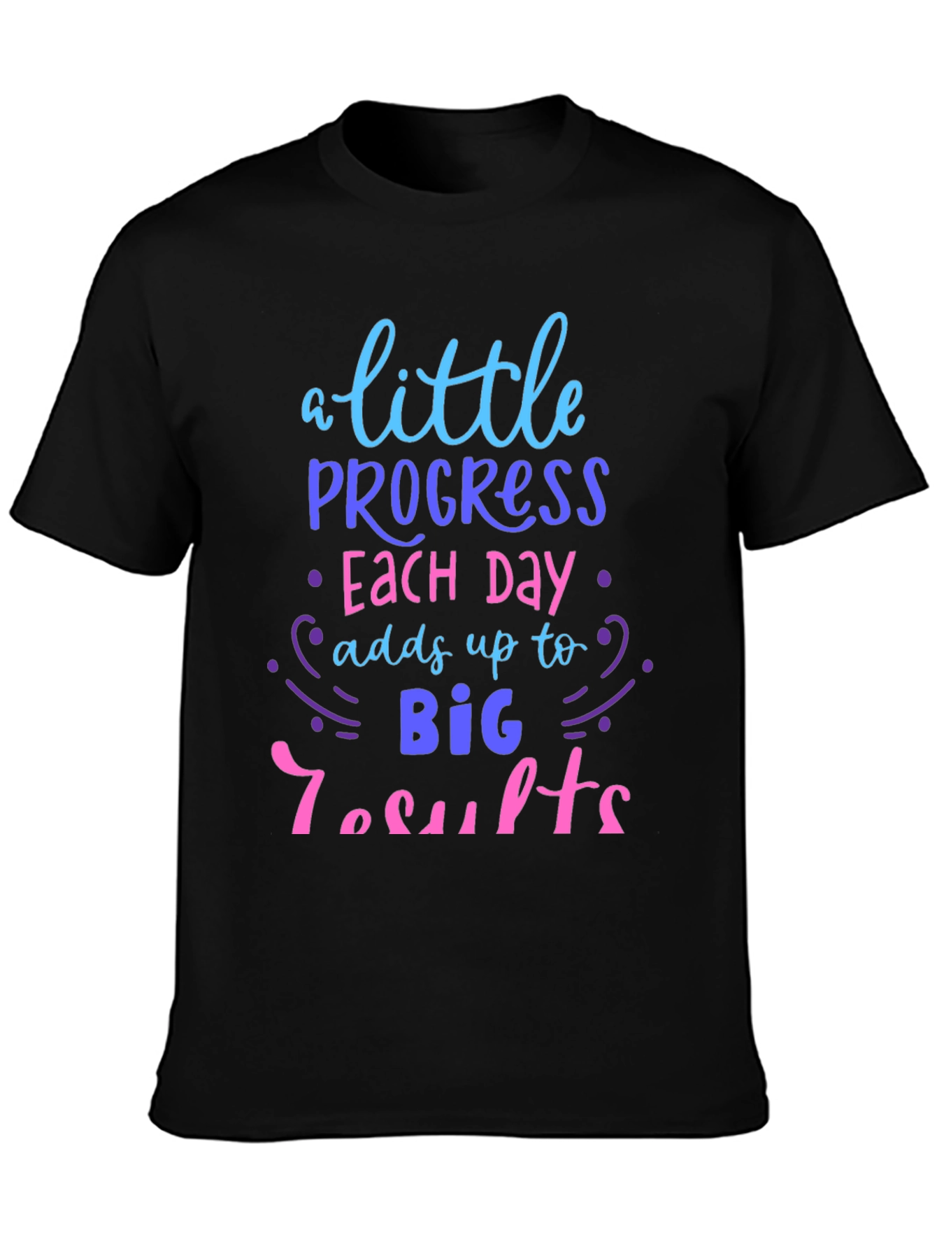 Motivational Graphic Tee - Progress Each Day