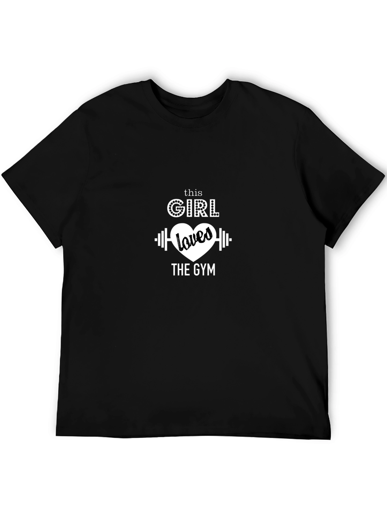 Gym Lover Black T-Shirt